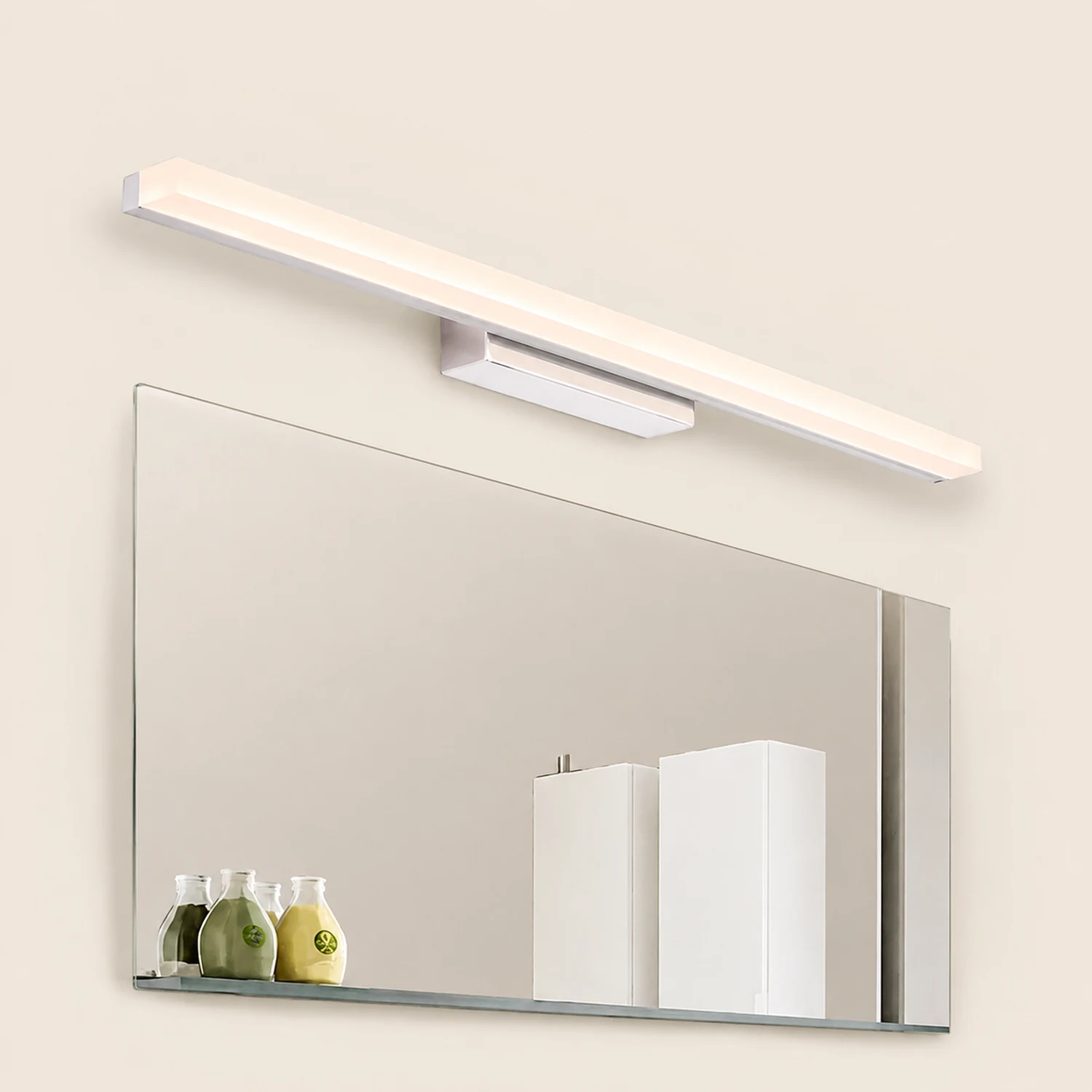 Leigh Spiegelfront Waschtisch-Wandleuchte, L 40/50/60/70/90CM - Lumpaz
