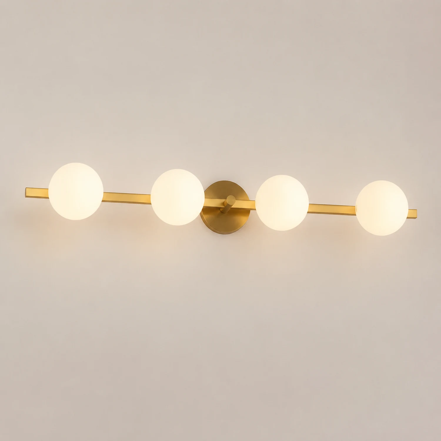 Valentina Spiegelfront Waschtisch-Wandleuchte, Metall & Glas, 3/4-flammig - Lumpaz