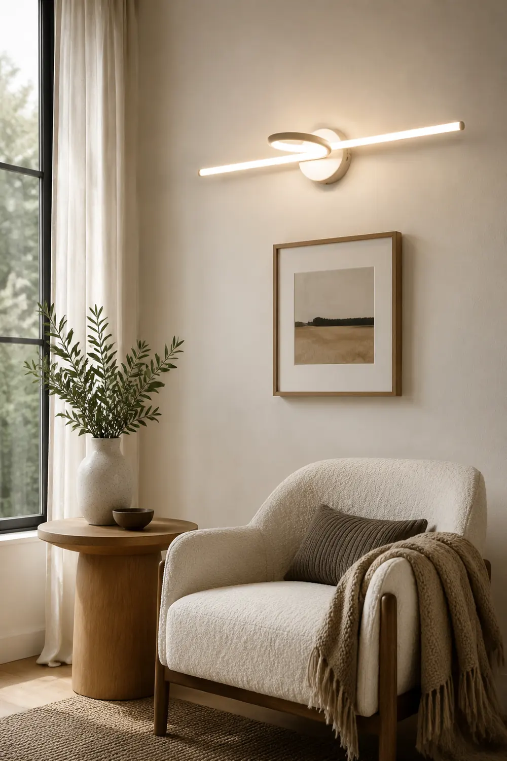 Leigh Spiegelfront Waschtisch-Wandleuchte, L 60/80CM - Lumpaz
