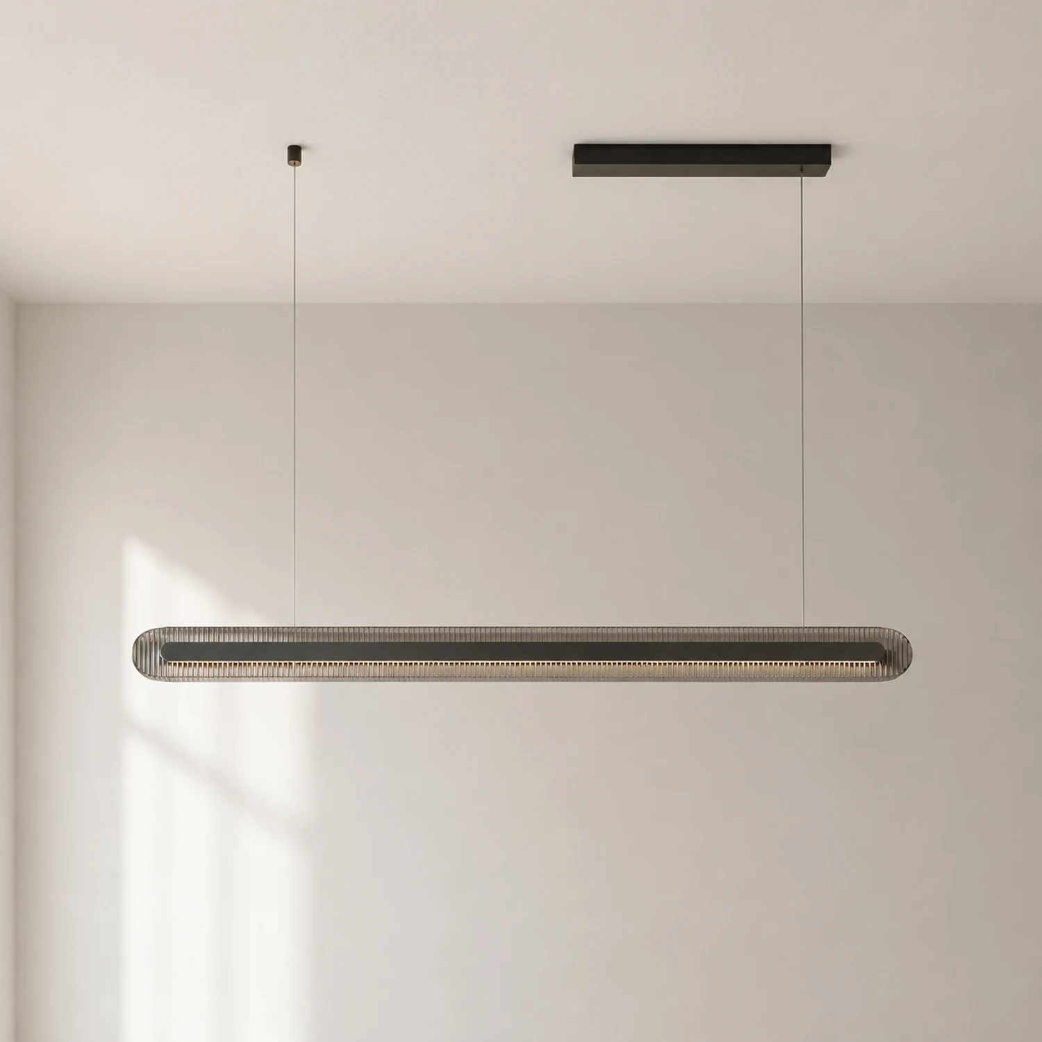 Evette Schwarze Pendelleuchte, L 100/120/140CM - Lumpaz