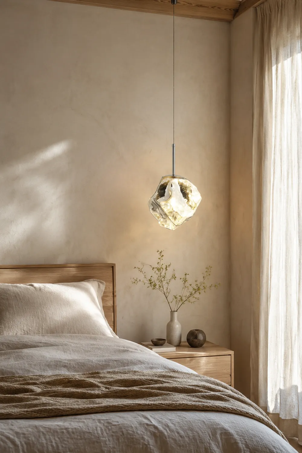 Mirza Glas Pendant Light, 4 Farben - Lumpaz