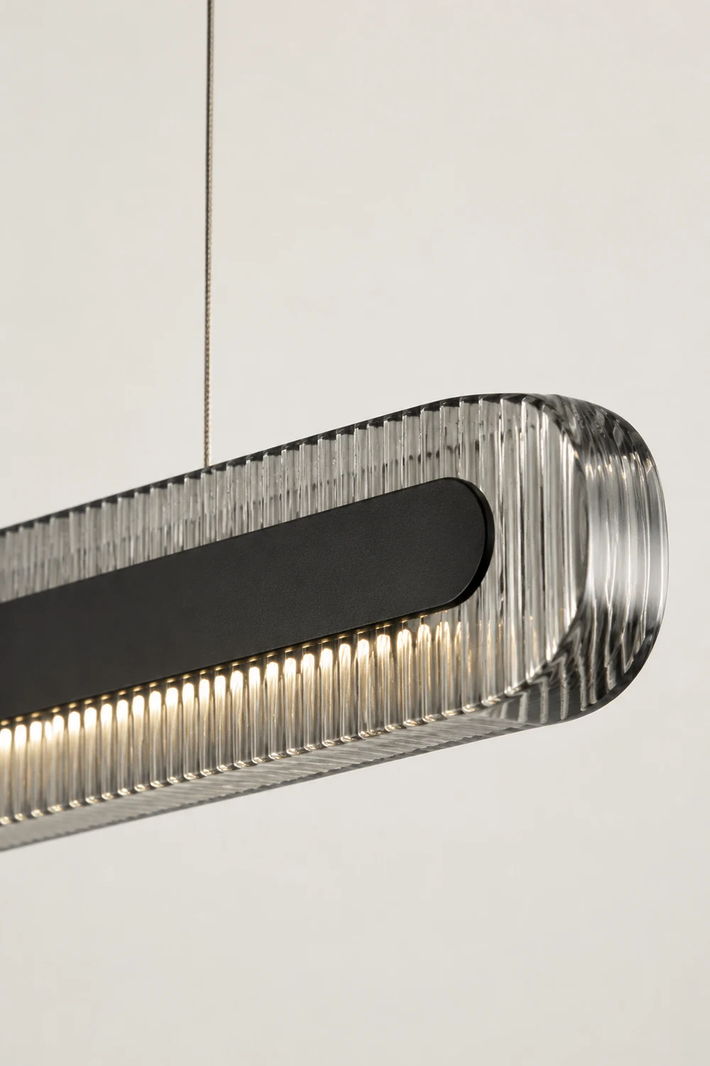 Evette Schwarze Pendelleuchte, L 100/120/140CM - Lumpaz