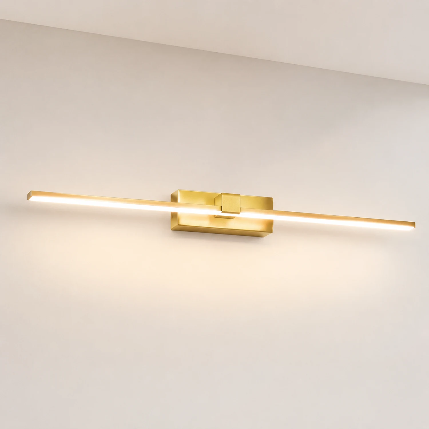 Leigh Spiegelfront Waschtisch-Wandleuchte, L 40/60/80CM - Lumpaz