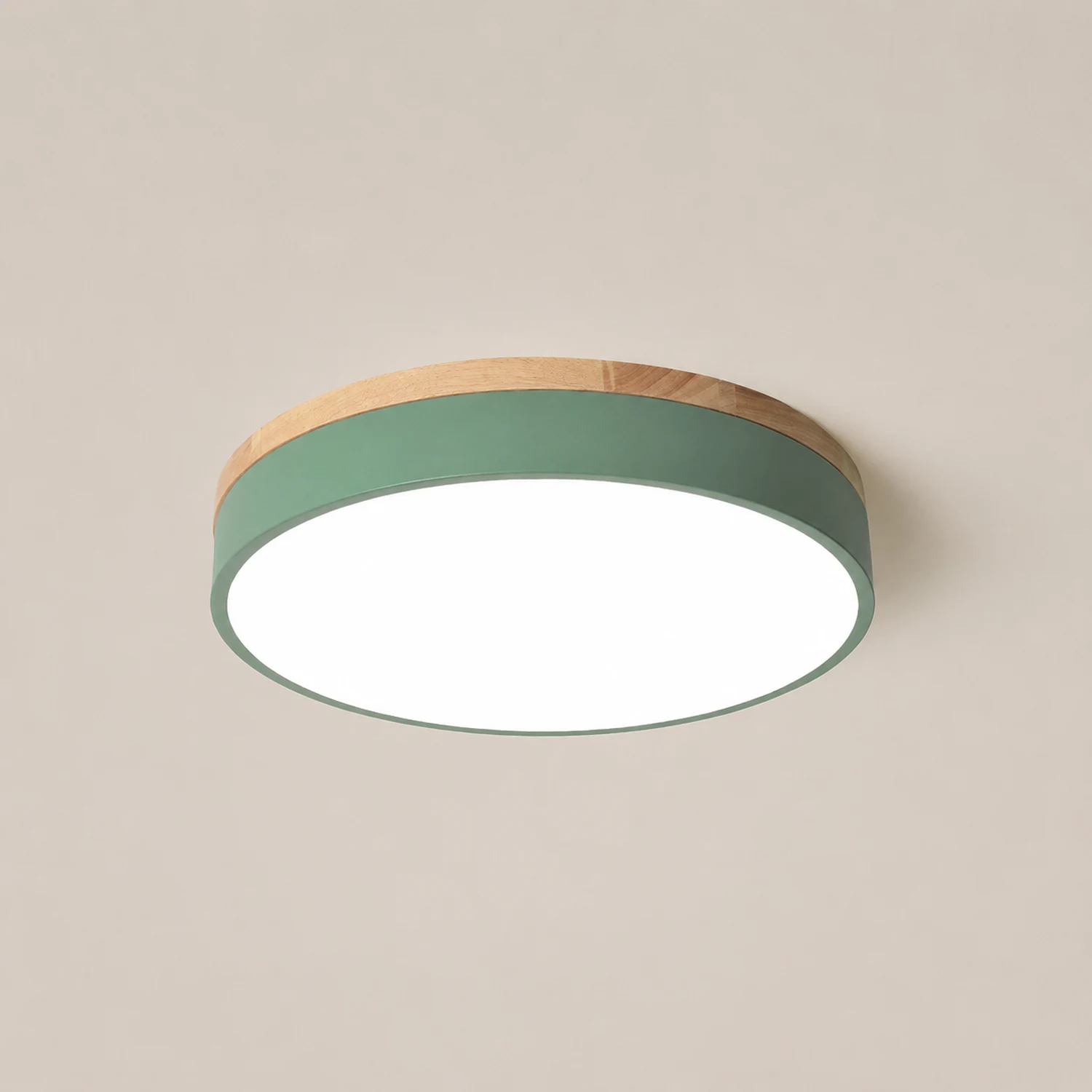 Morandi Deckenleuchte, Metall & Holz, ∅30/40/50CM - Lumpaz