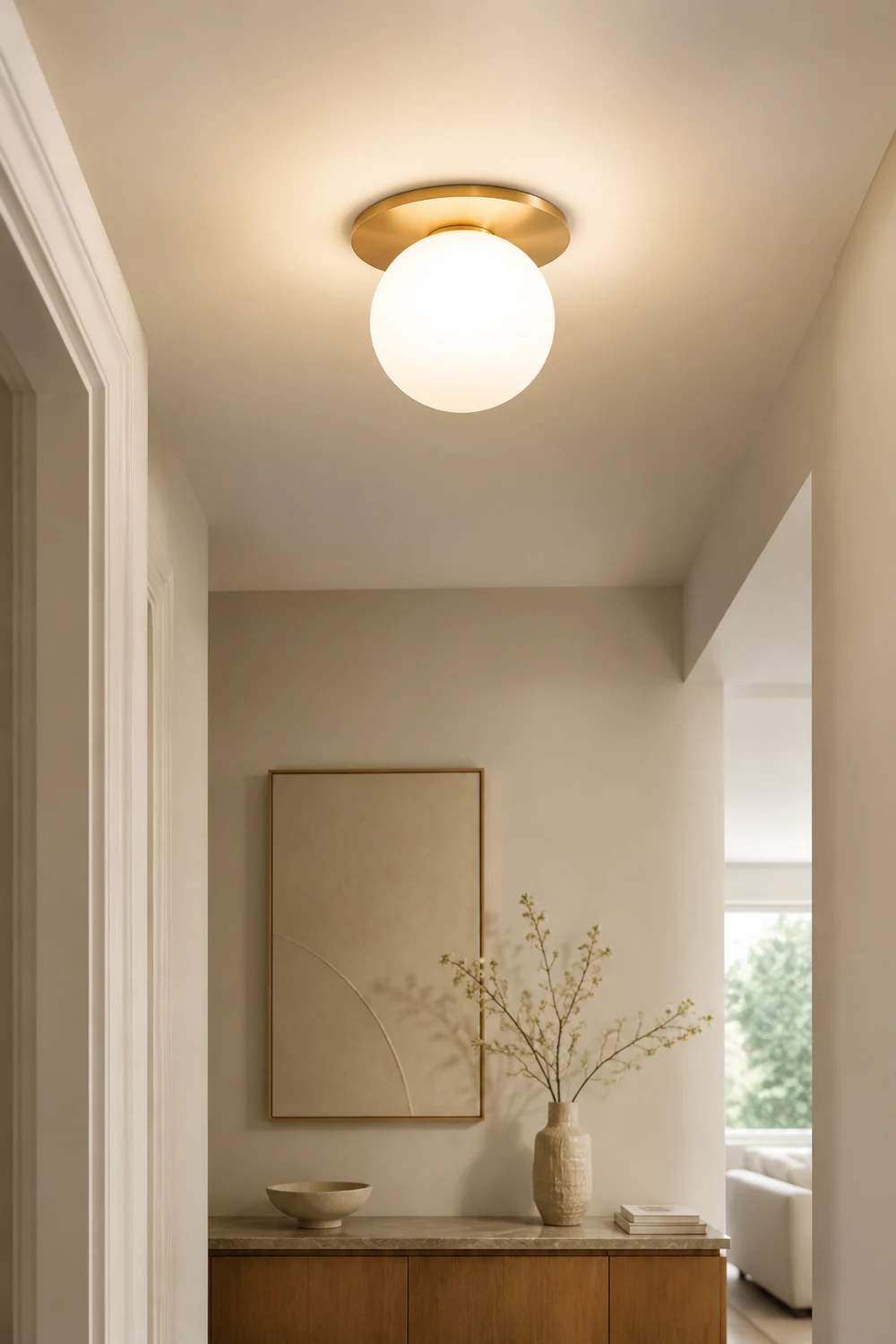 Valentina Hausflur Flush Mount Deckenleuchte/Wandleuchte, 4 Farben - Lumpaz