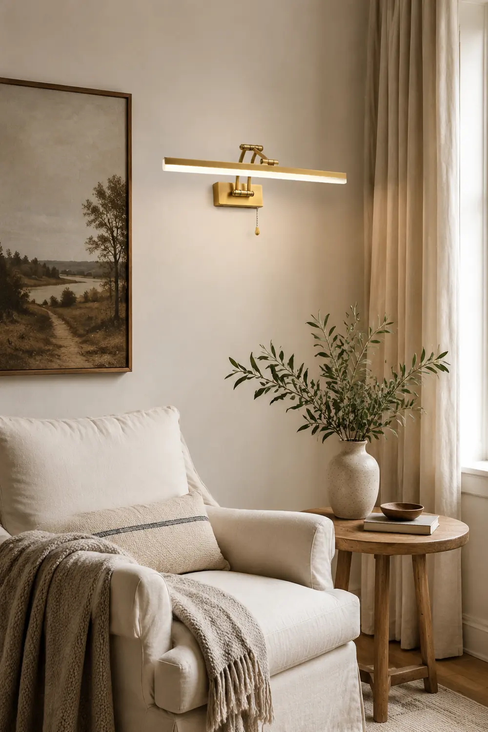Leigh Spiegelfront Waschtisch-Wandleuchte, L 30/40/60/70/100CM - Lumpaz