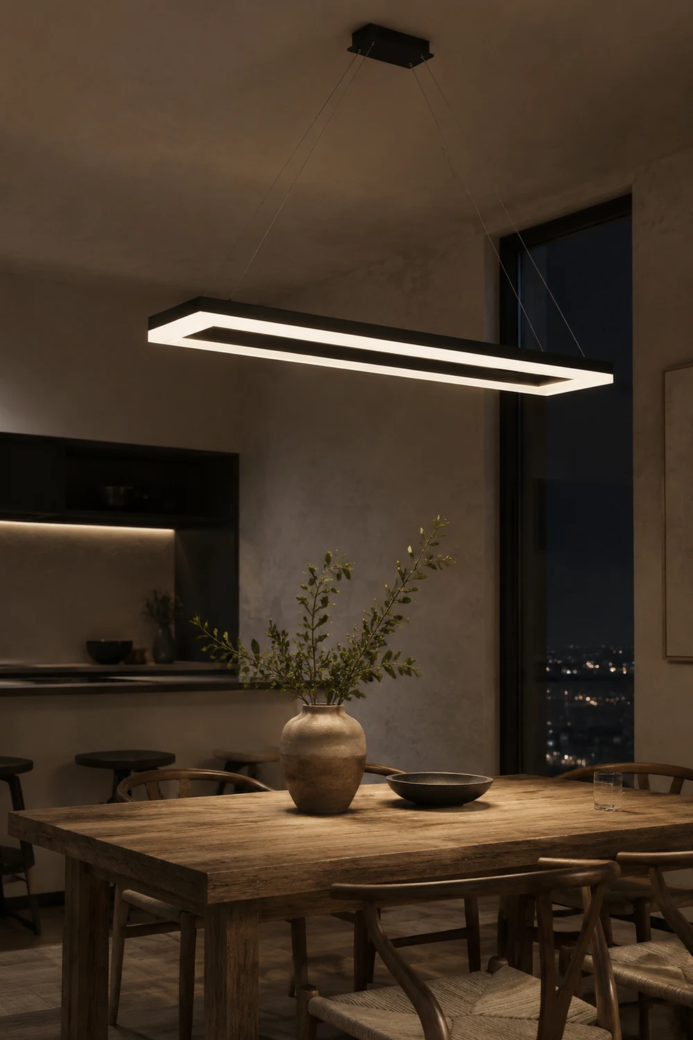 Bouvet Pendelleuchte, L 90CM - Lumpaz