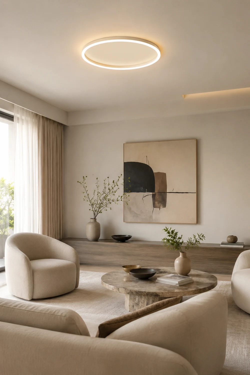 Arisha Deckenleuchte Ring Dimmbar, ∅40/50CM - Lumpaz