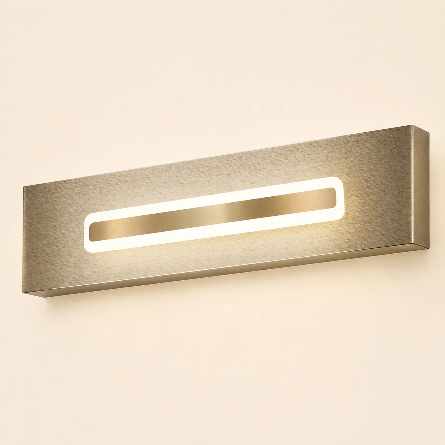 Leigh Quadratische Spiegelfront Waschtisch-Wandleuchte, L 40/60/80CM - Lumpaz