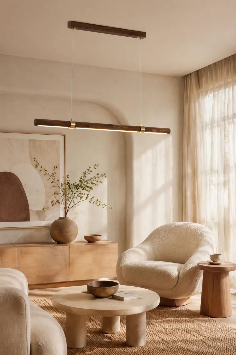 Ozawa Lineare Pendelleuchte, L 100/120CM - Lumpaz