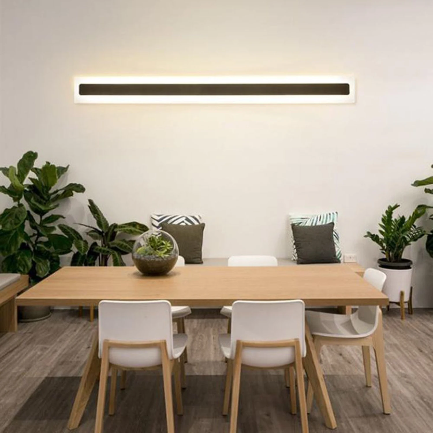 Edge Minimalist Linear Spiegelfront Waschtisch-Wandleuchte, L30/40/60/80/100CM - Lumpaz