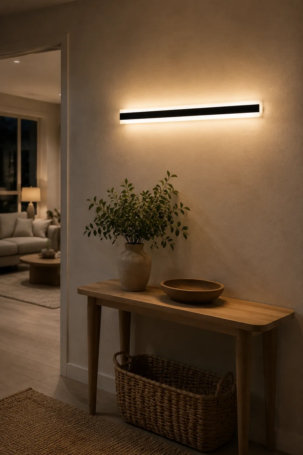 Edge Minimalist Linear Spiegelfront Waschtisch-Wandleuchte, L30/40/60/80/100CM - Lumpaz