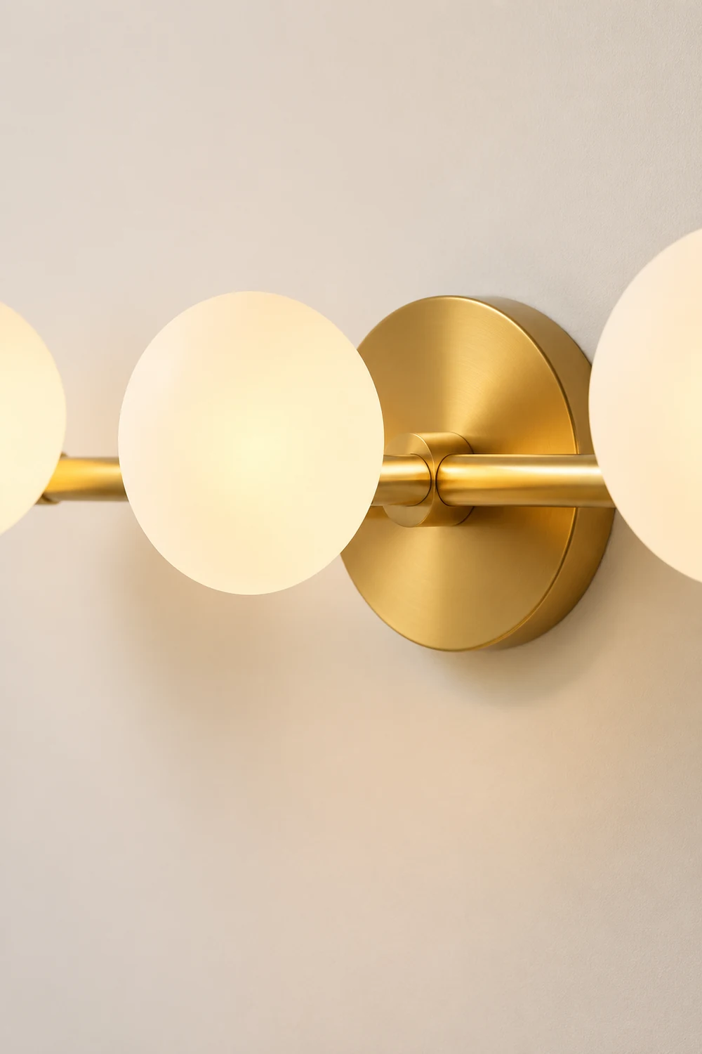 Valentina Spiegelfront Waschtisch-Wandleuchte, Metall & Glas, 3/4-flammig - Lumpaz