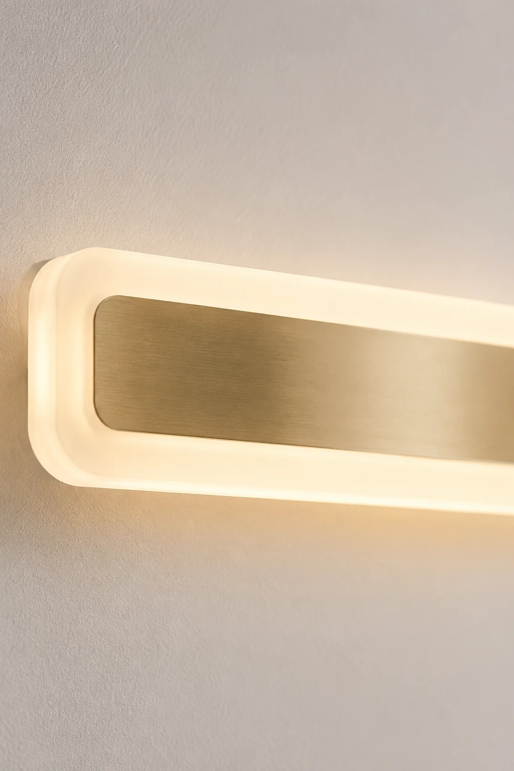 Leigh Quadratische Spiegelfront Waschtisch-Wandleuchte, L 40/60/80CM - Lumpaz