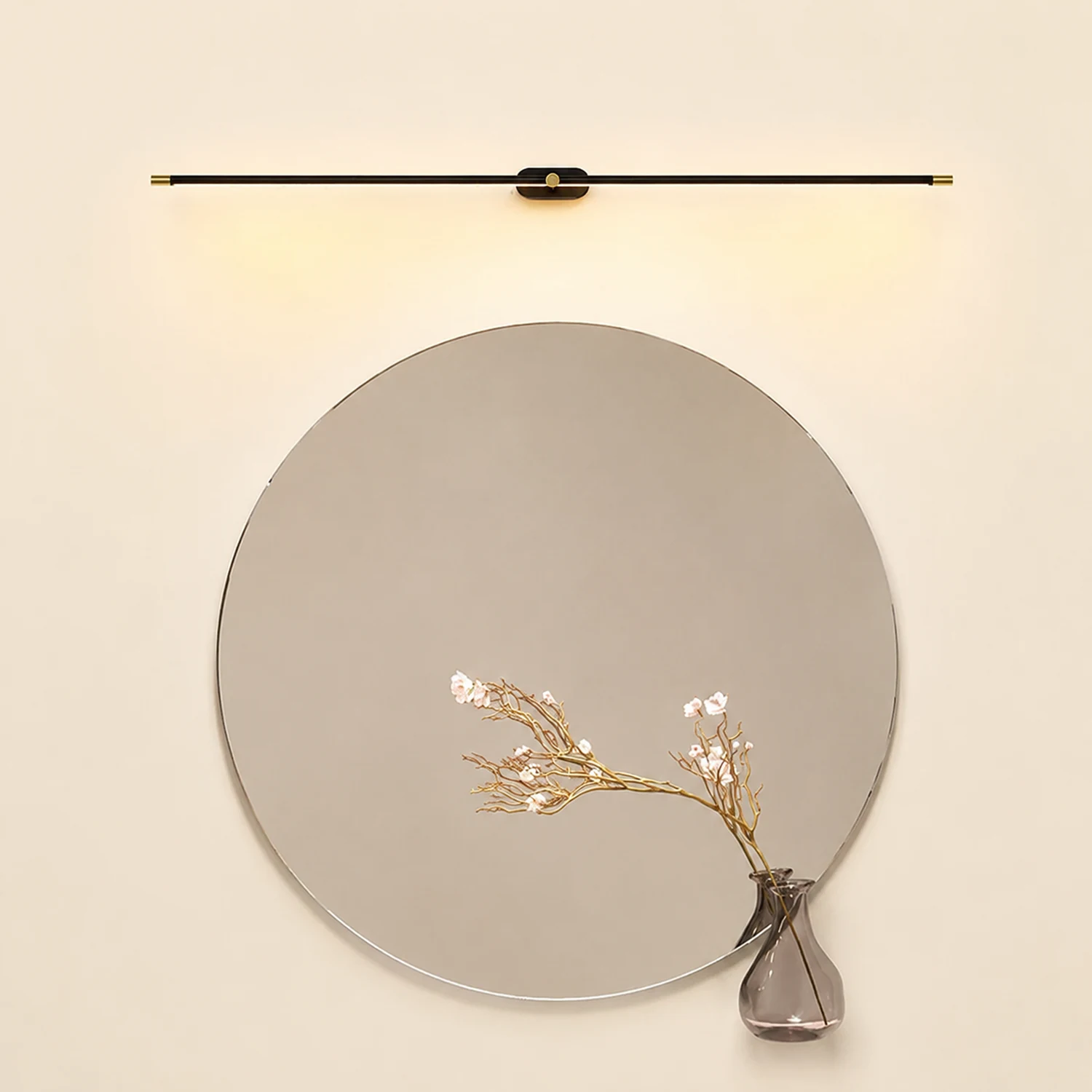 Leigh Spiegelleuchte, L 70/100CM - Lumpaz