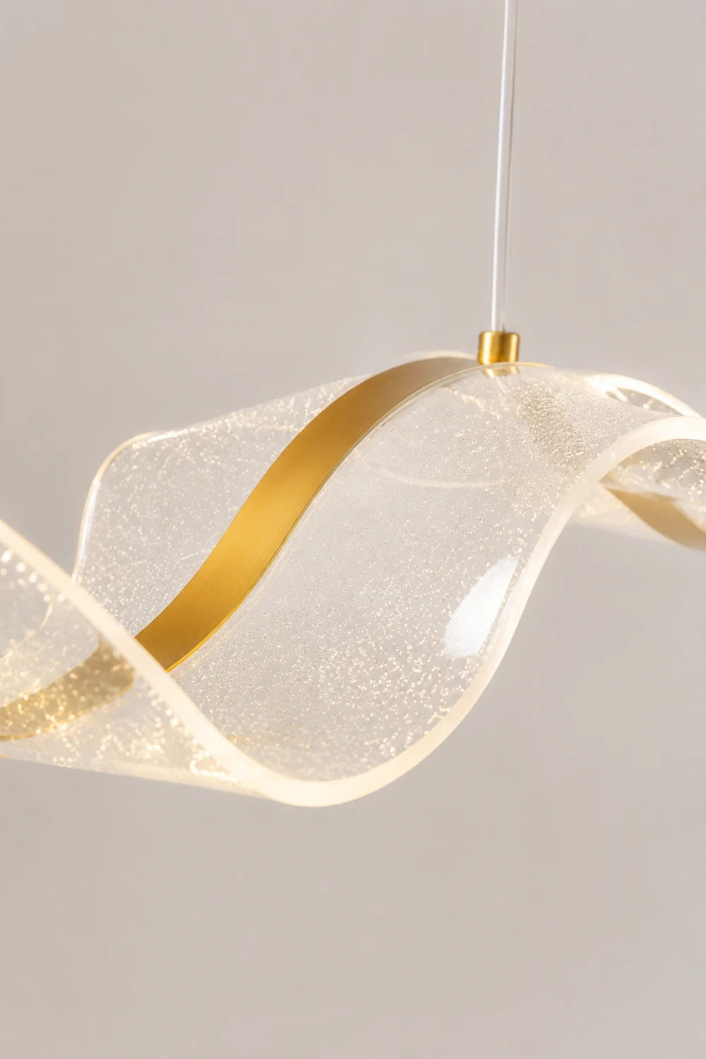 Kirsten Wellenförmige Pendelleuchte, L 100CM - Lumpaz
