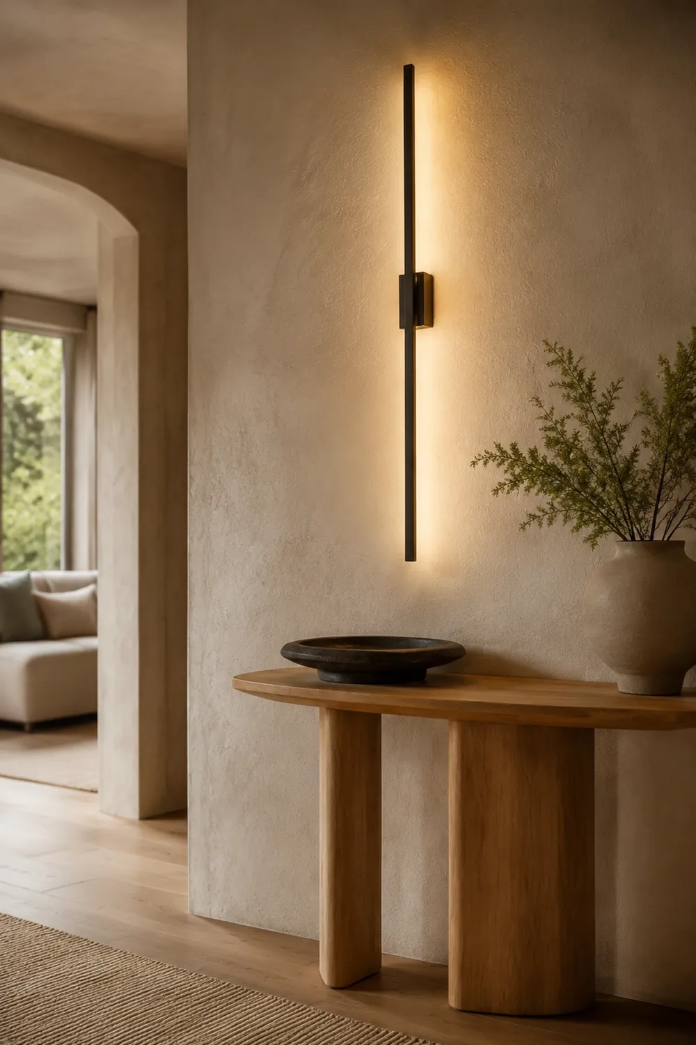 Leigh Spiegelfront Waschtisch-Wandlampe, L 60/100CM - Lumpaz