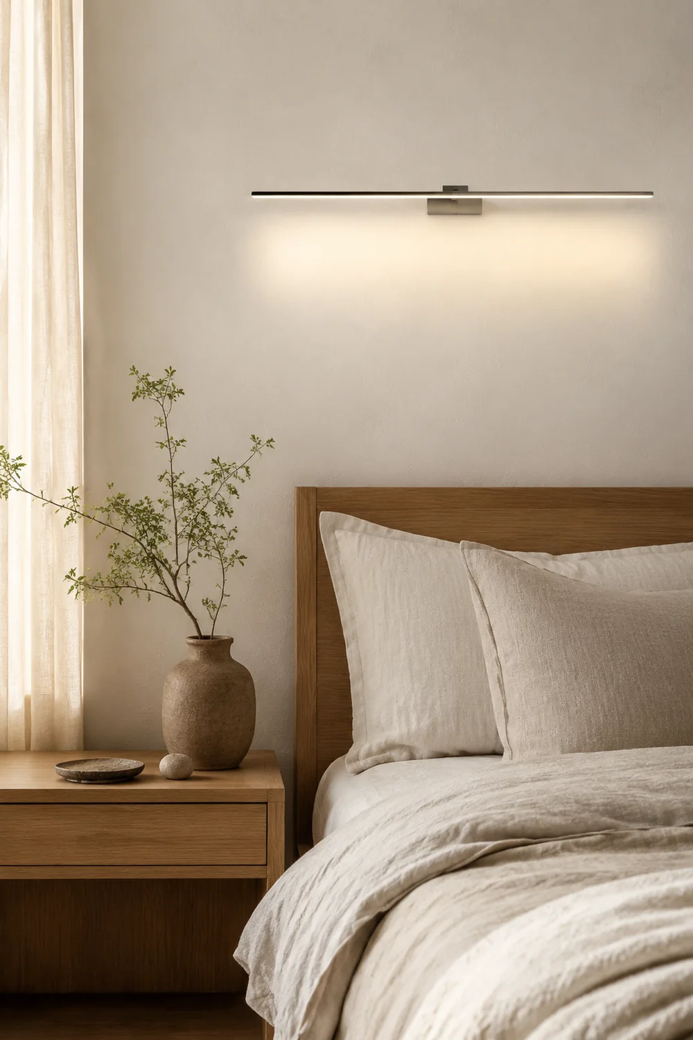 Leigh Spiegelfront Waschtisch-Wandleuchte, L 60/80/100CM - Lumpaz