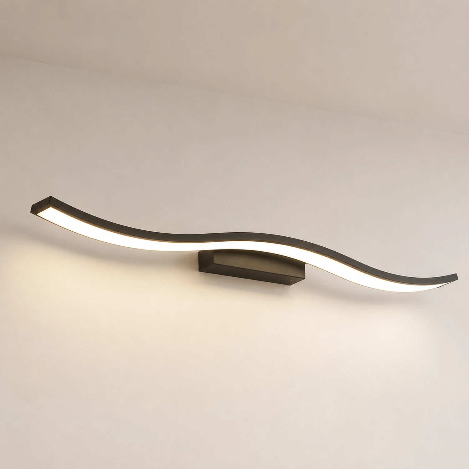 Leigh Spiegelfront Waschtisch-Wandleuchte, L 40/60/80CM - Lumpaz