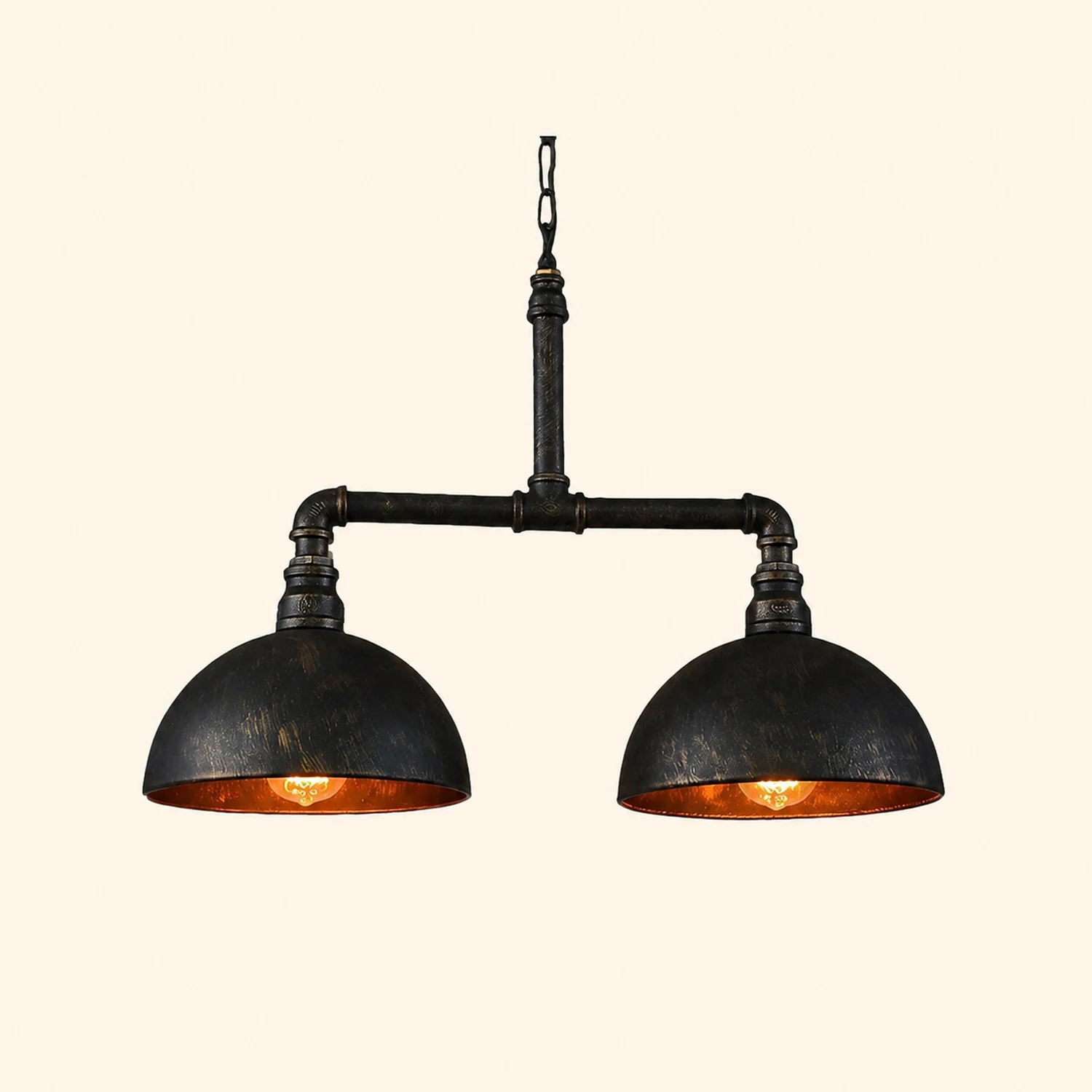 Alessio Pendelleuchte, Metall, 2-flammig - Lumpaz