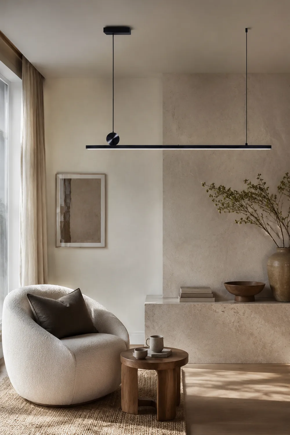 Edge Pendelleuchte, L 90/120CM - Lumpaz