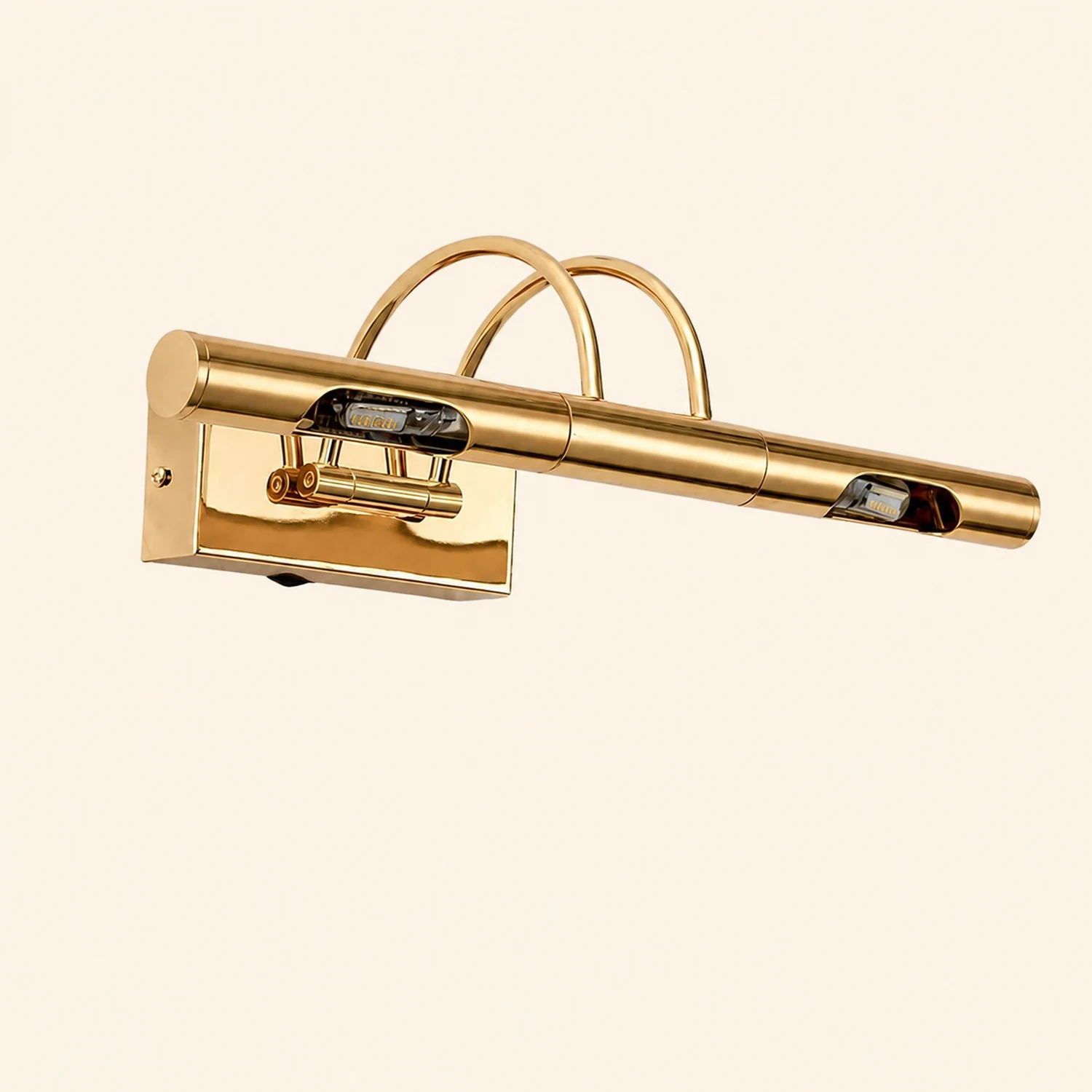 Freja Spiegelfront Waschtisch-Wandleuchte, 34CM Lang - Lumpaz