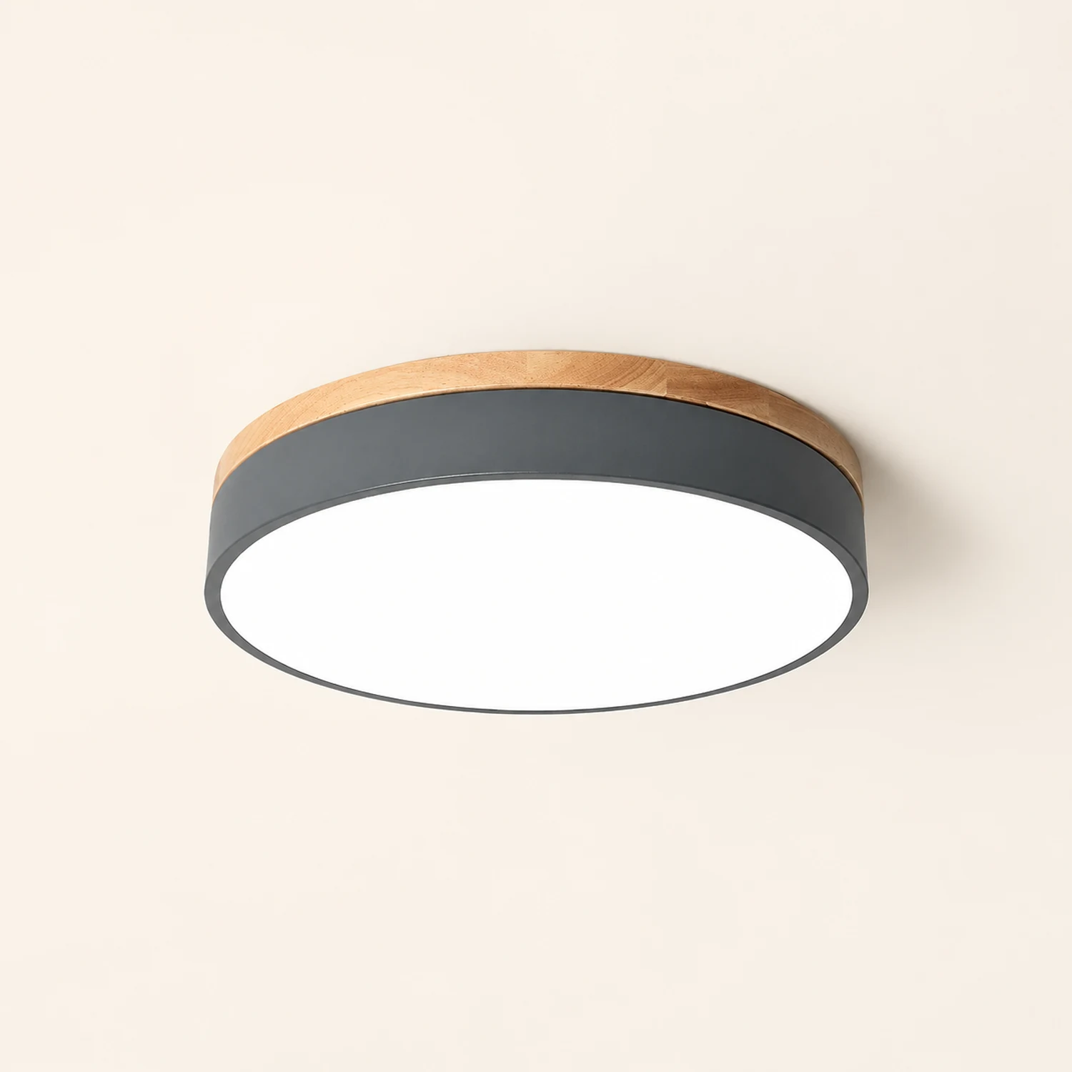 Morandi Deckenleuchte, Metall & Holz, ∅30/40/50CM - Lumpaz