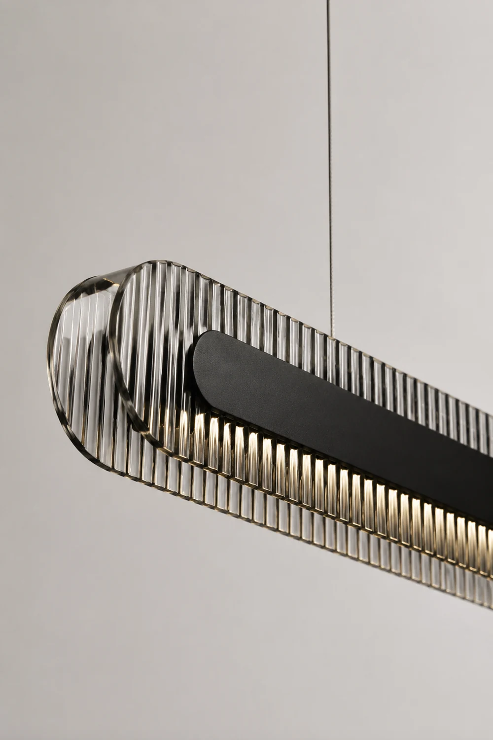 Evette Schwarze Pendelleuchte, L 100/120/140CM - Lumpaz