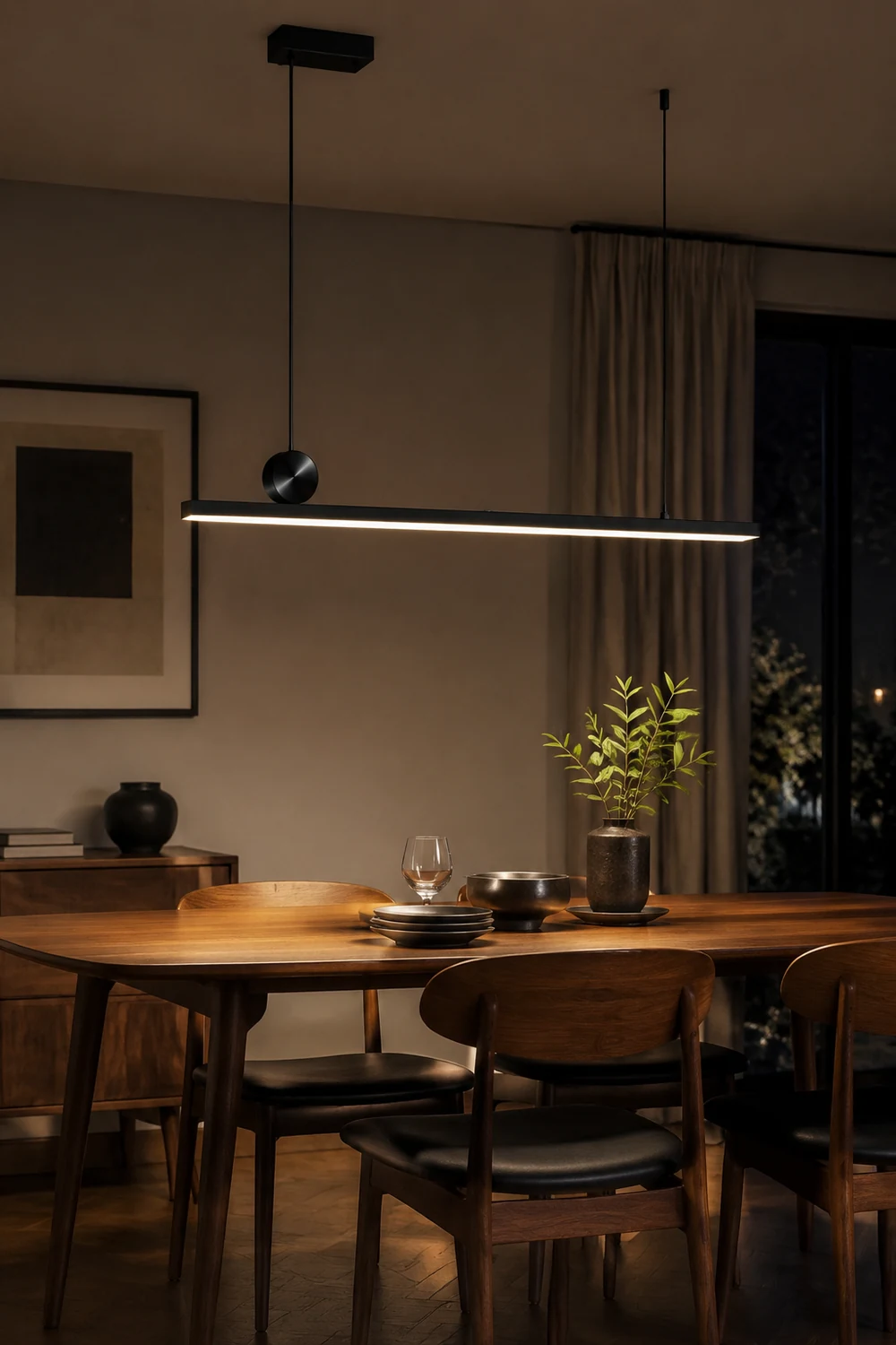 Edge Pendelleuchte, L 90/120CM - Lumpaz