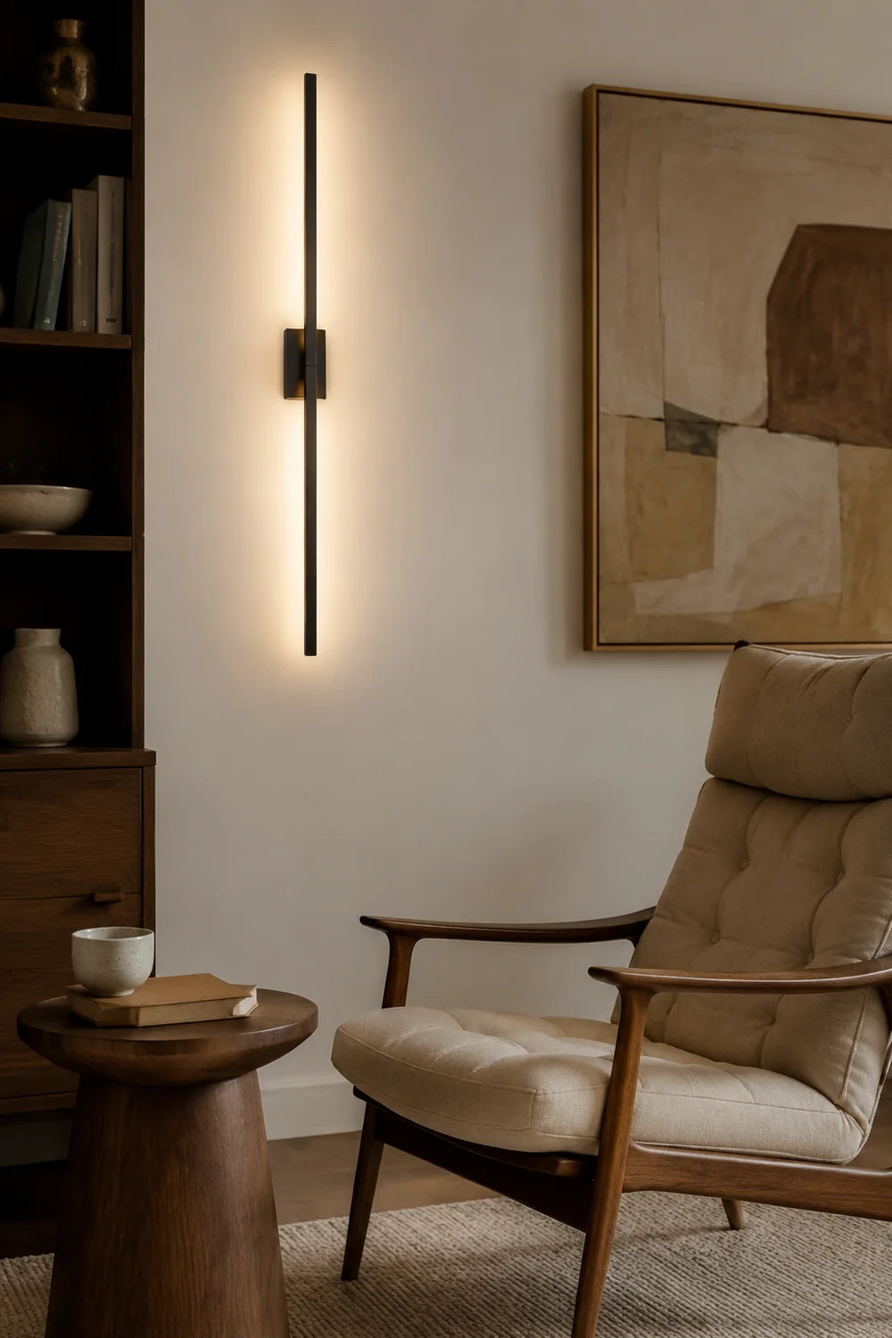Leigh Spiegelfront Waschtisch-Wandlampe, L 60/100CM - Lumpaz