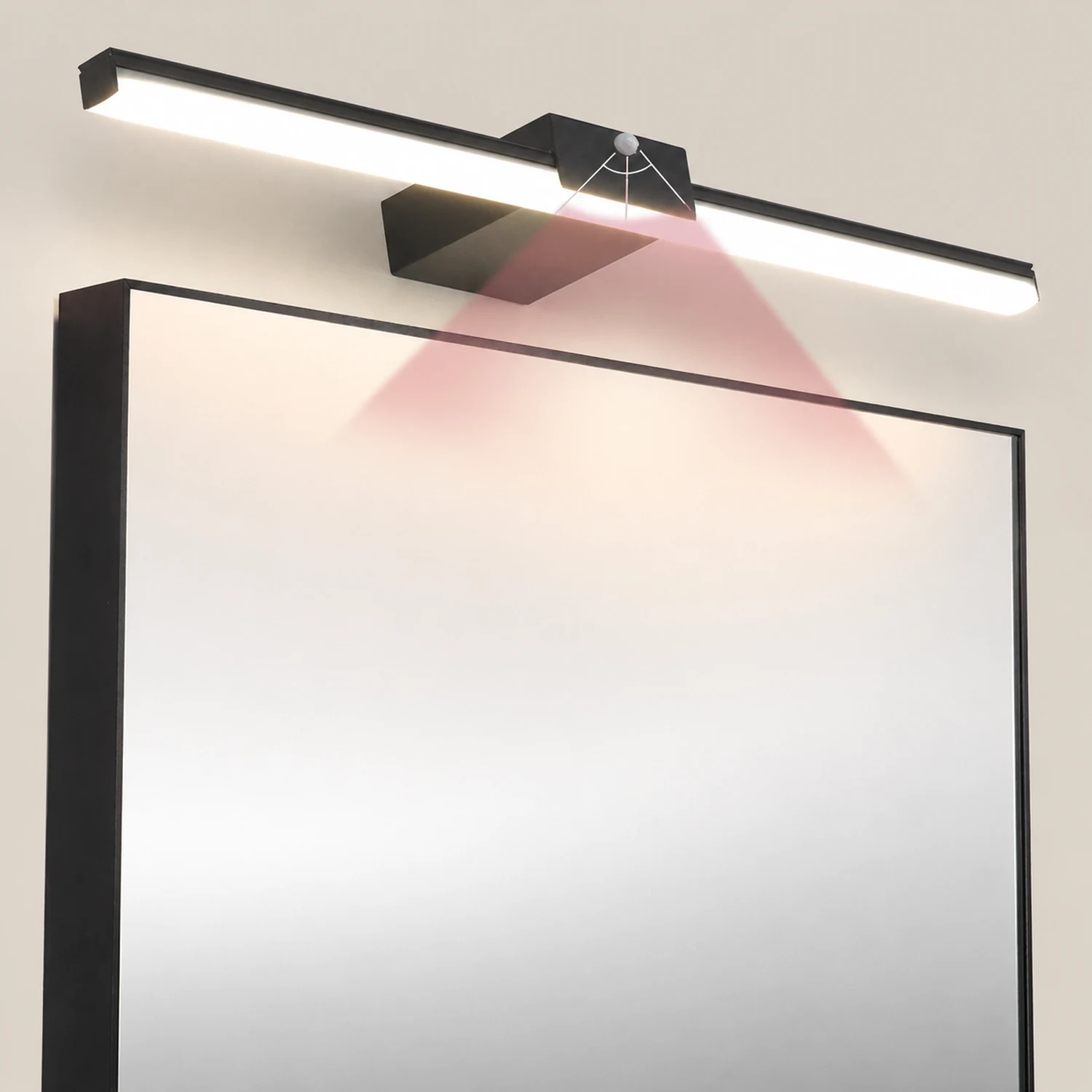 Edge Minimalistische Lineare Spiegelfront Waschtisch-Wandleuchte, L 40/60/80/100CM - Lumpaz