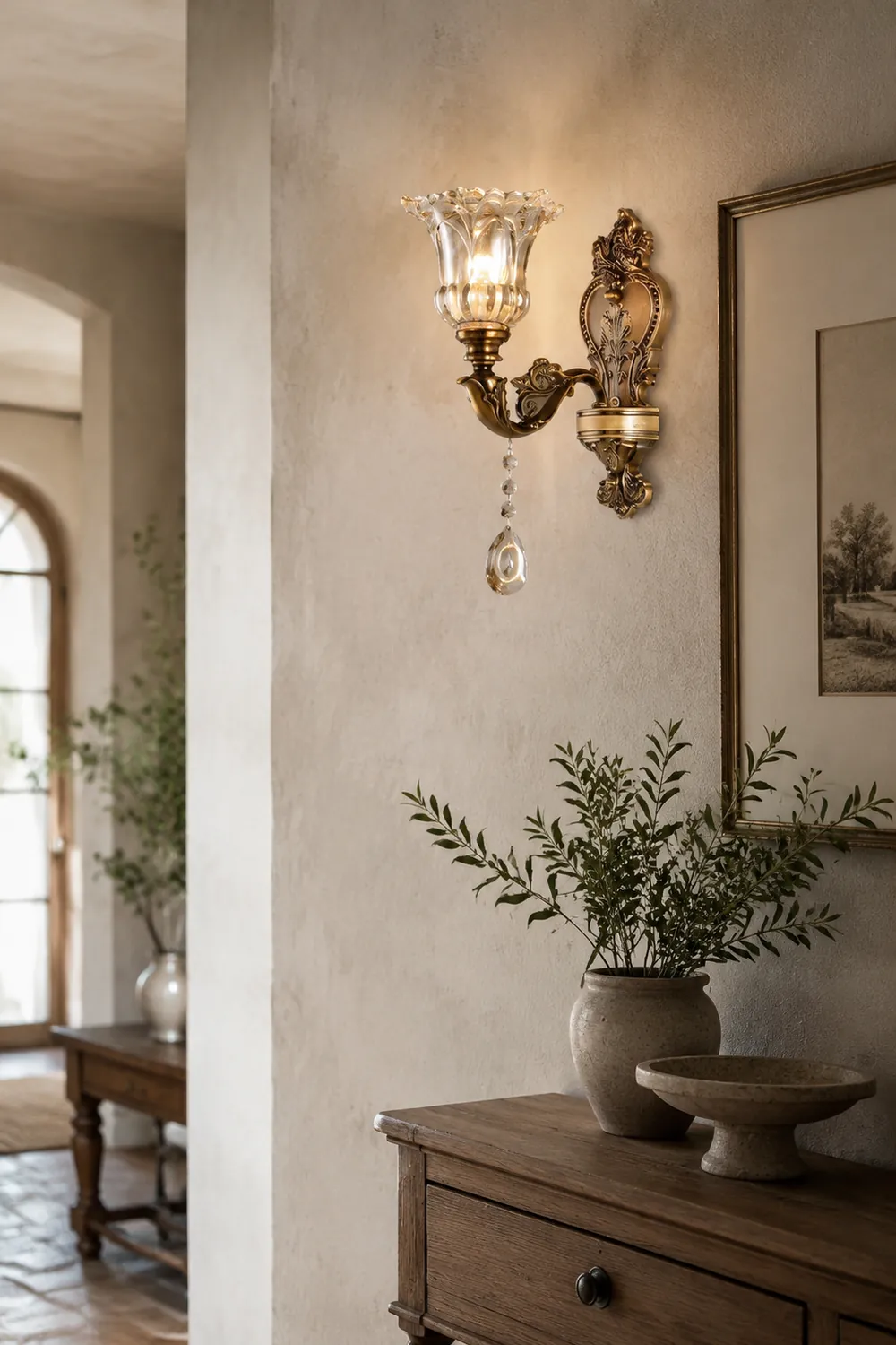 Félicie Französische Vintage Wandlampe, 1/2-flammig - Lumpaz