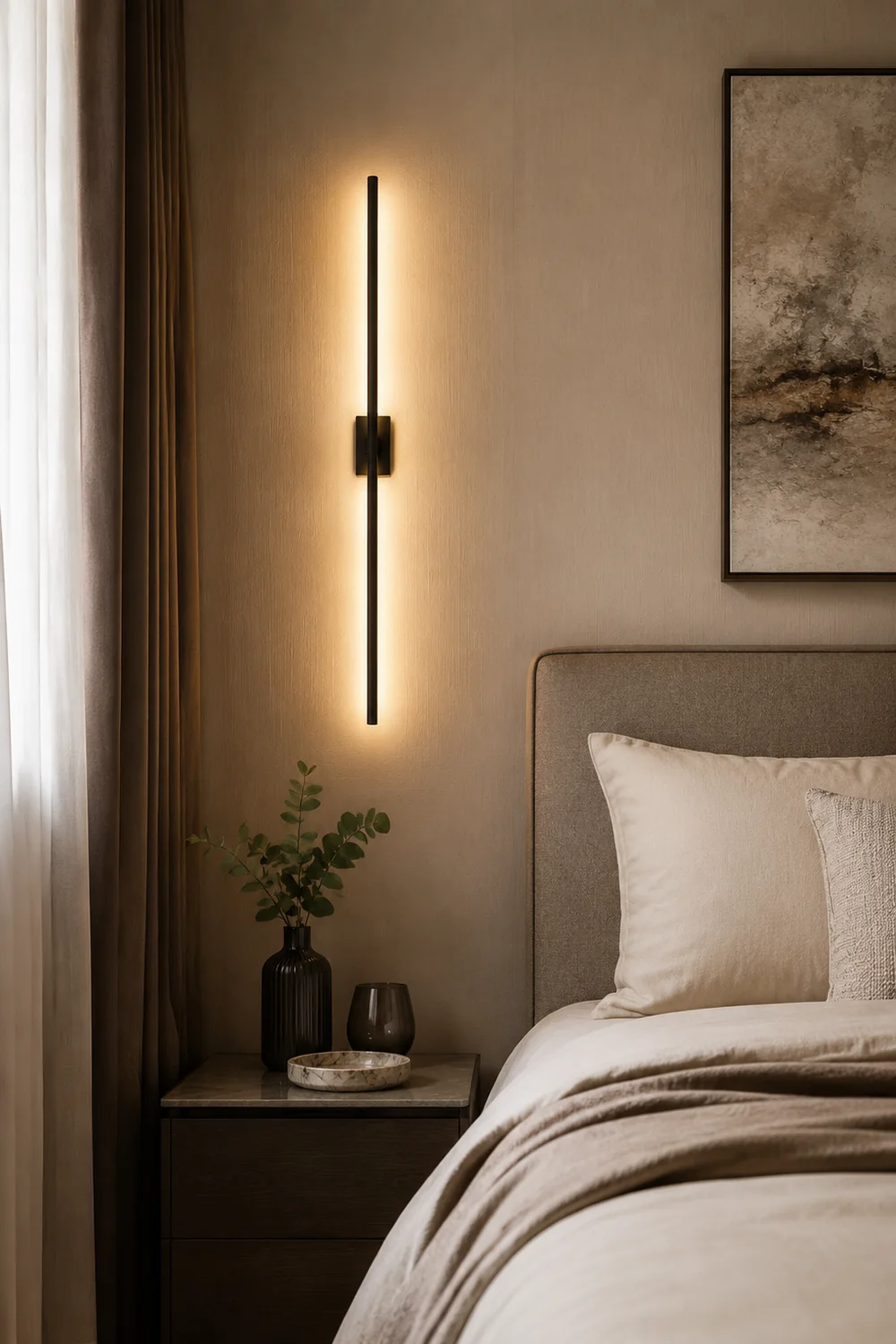 Leigh Spiegelfront Waschtisch-Wandlampe, L 60/100CM - Lumpaz