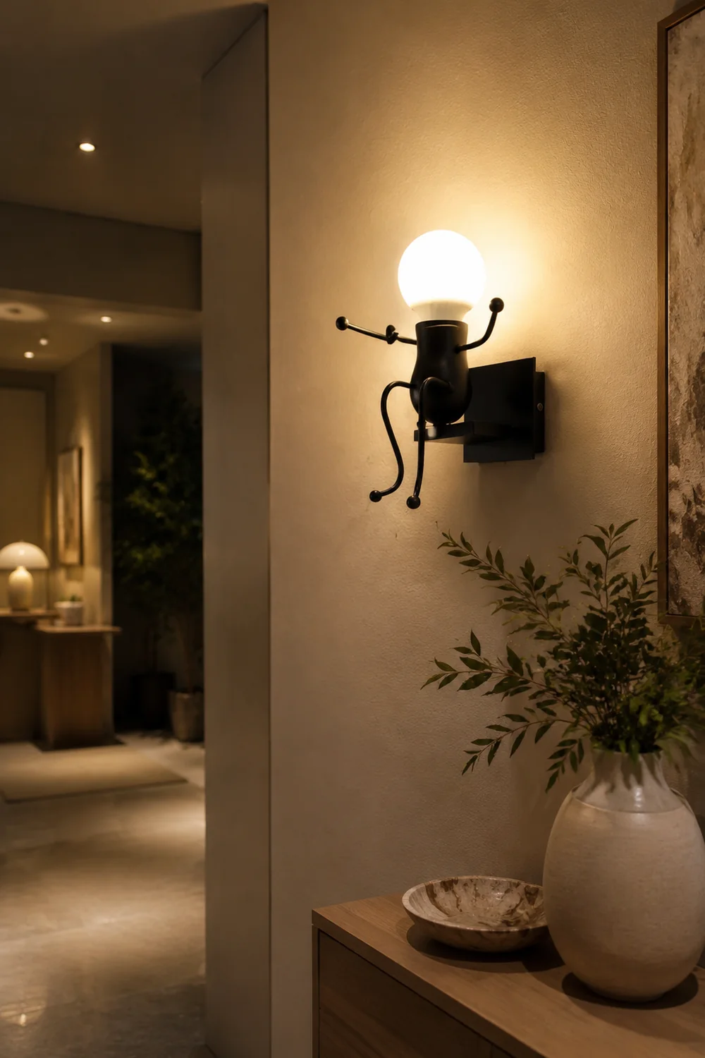 Luxo Retro Man Wandleuchte, 4 Stil - Lumpaz