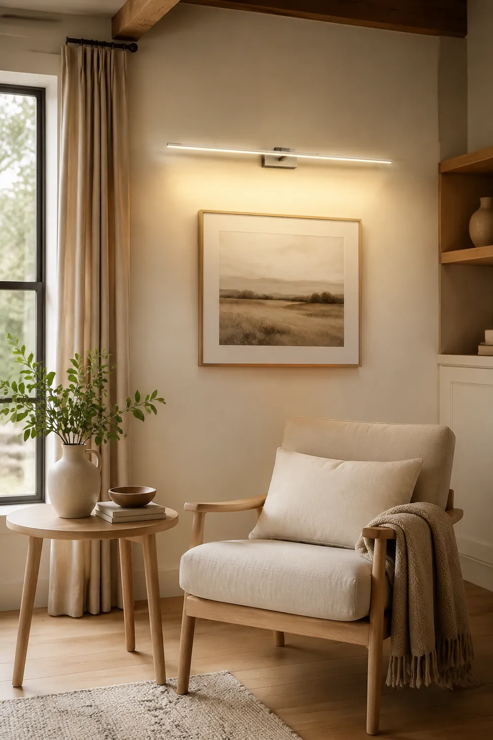 Leigh Spiegelfront Waschtisch-Wandleuchte, L 60/80/100CM - Lumpaz