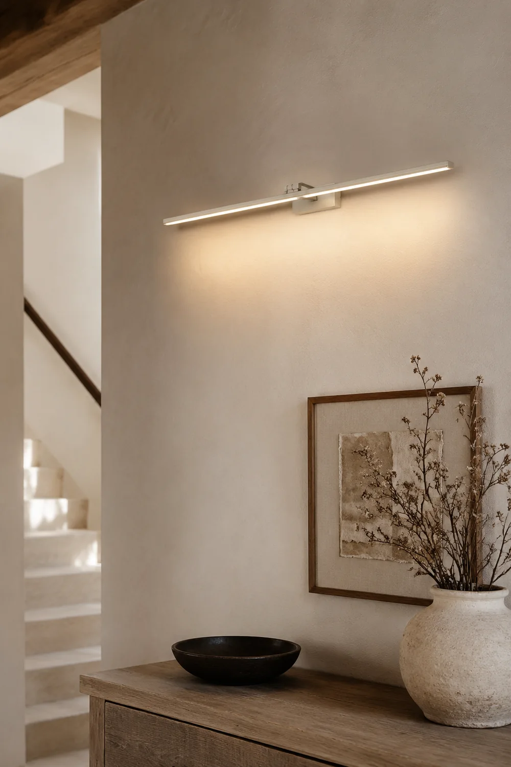 Leigh Spiegelfront Waschtisch-Wandleuchte, L 60/80/100CM - Lumpaz