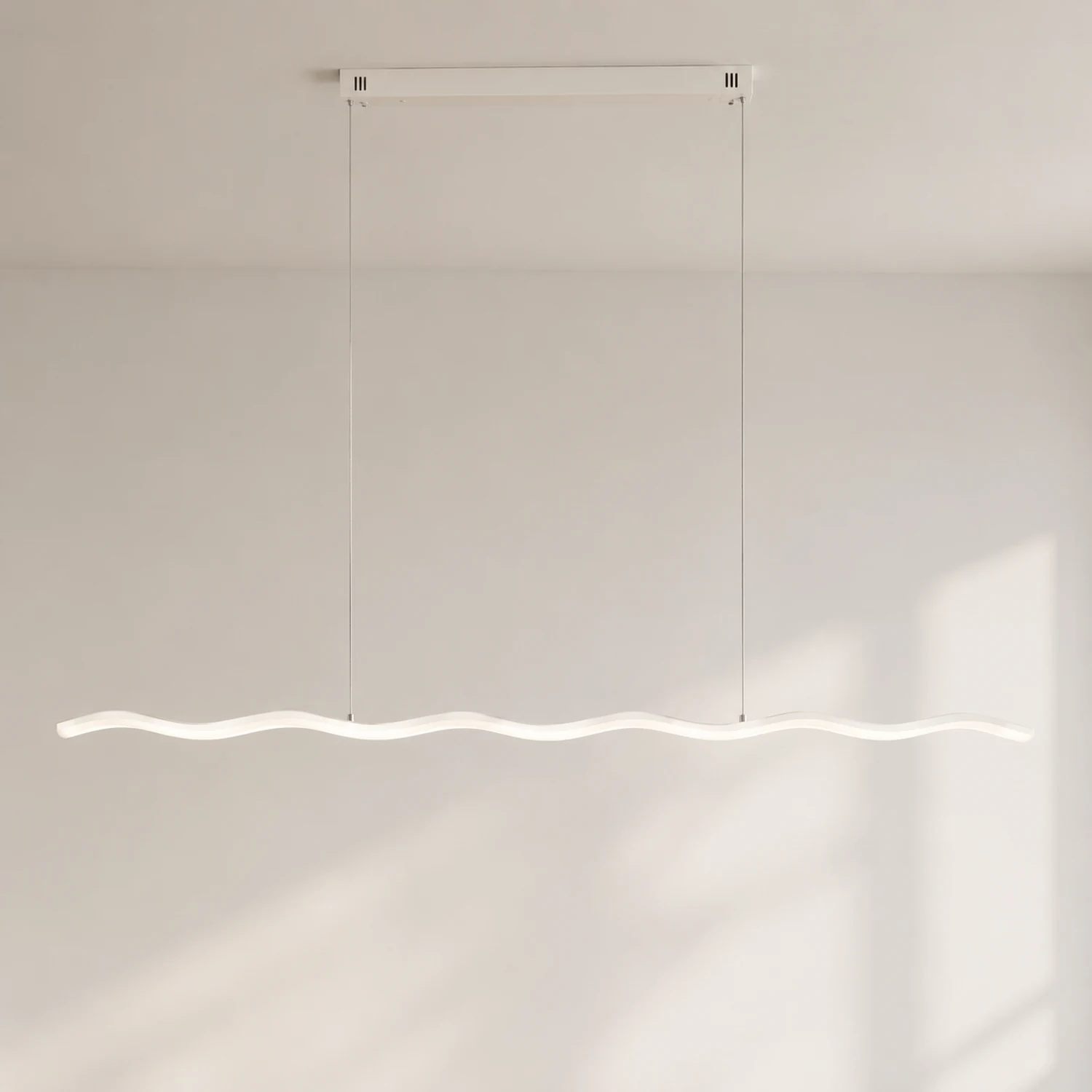 Welle Lineare Pendelleuchte, L 80/100/120CM - Lumpaz