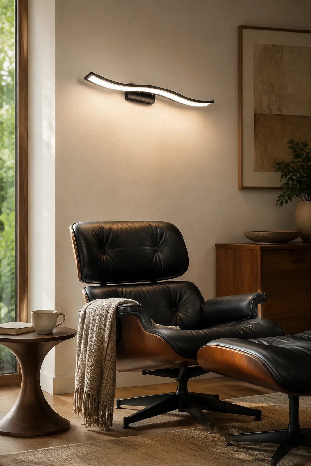 Leigh Spiegelfront Waschtisch-Wandleuchte, L 40/60/80CM - Lumpaz