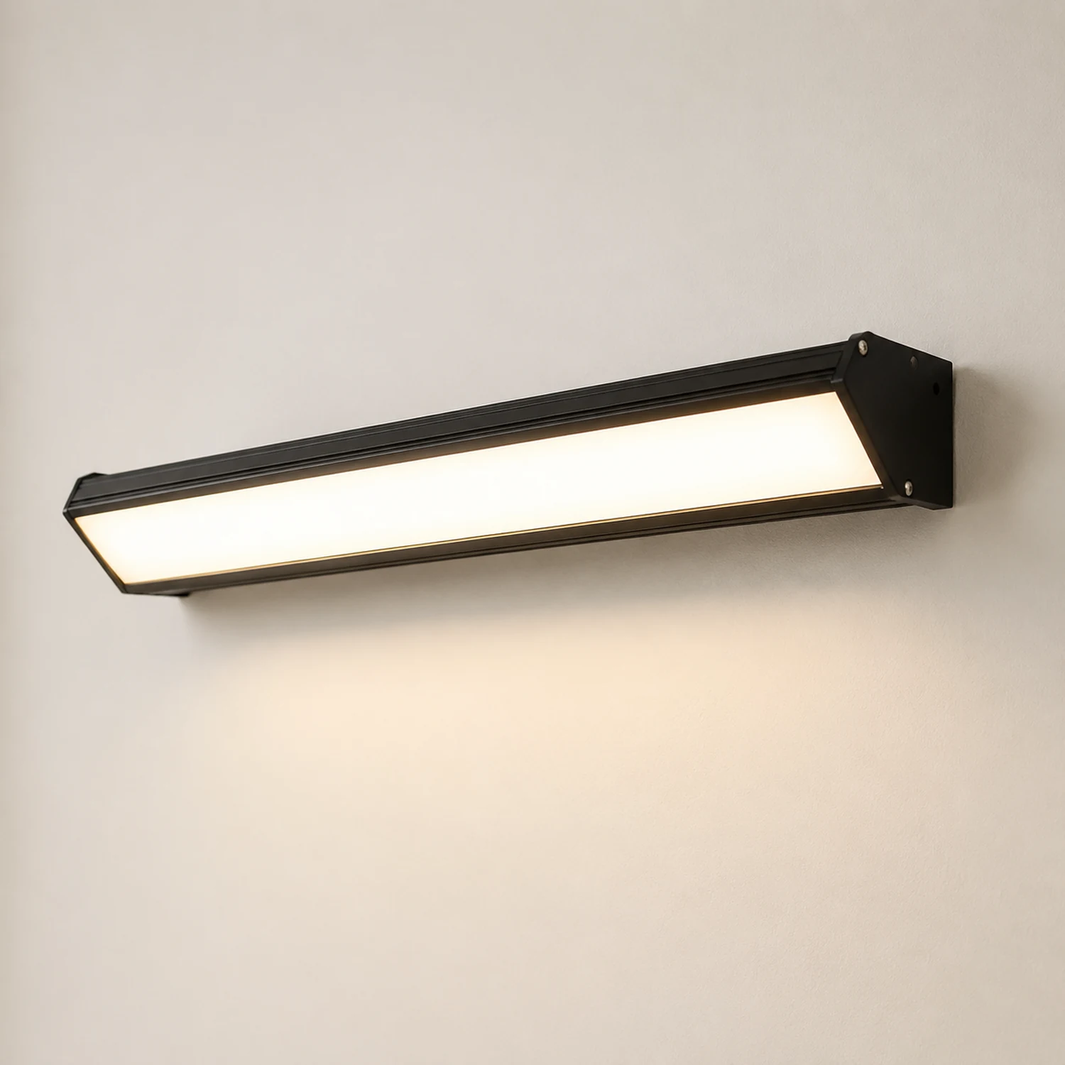 Orr Rechteck Spiegelfront Waschtisch-Wandleuchte, L40/50/80CM - Lumpaz