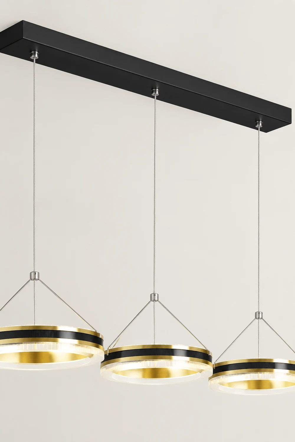 Evette LED Pendelleuchte für Esszimmer Metall, 3-flammig - Lumpaz