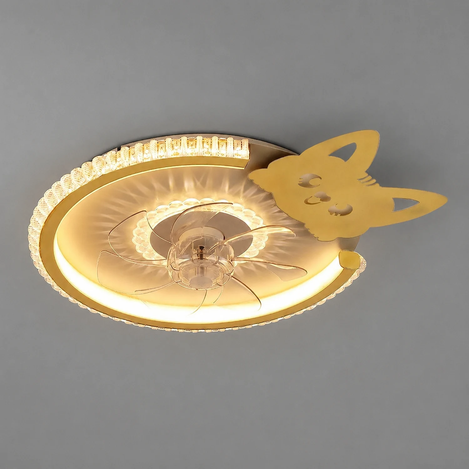 Kirsten Deckenventilator mit Beleuchtung, 12 Stile, ∅50CM/58CM/56CM/70CM - Lumpaz
