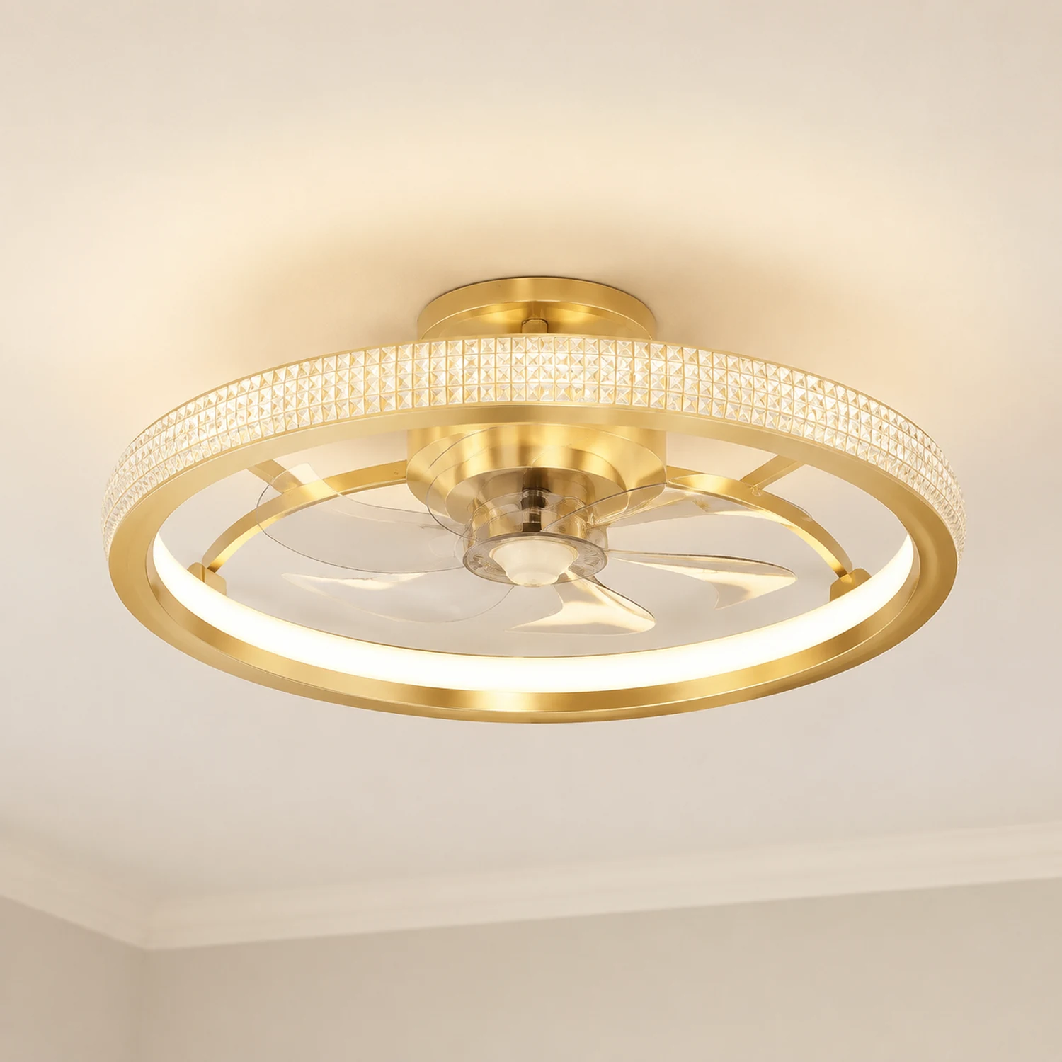 Kirsten Deckenventilator mit Beleuchtung, 6 Stile, ∅50CM - Lumpaz