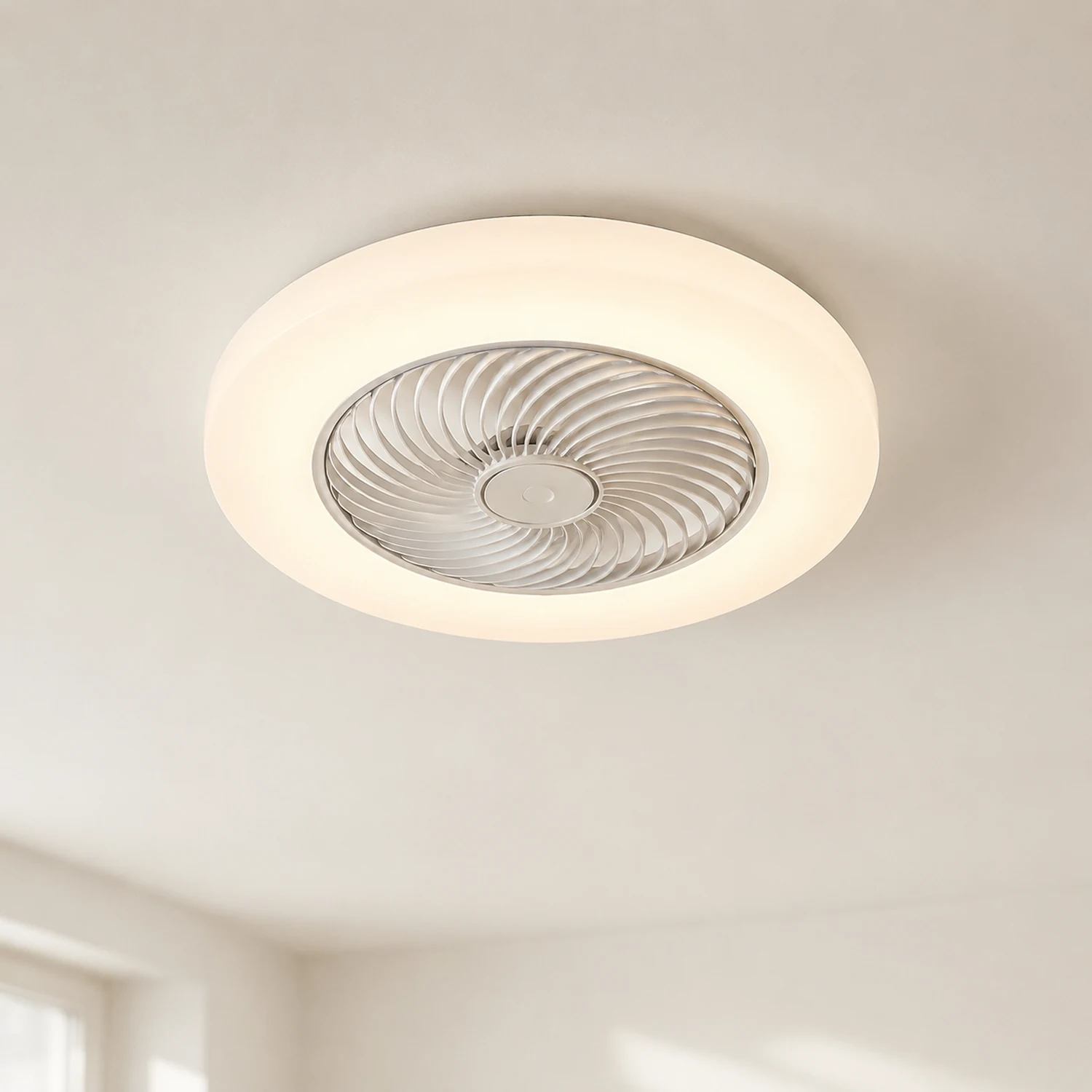 Quinn Deckenventilator mit Beleuchtung, 4 Farben, ∅45/52CM - Lumpaz