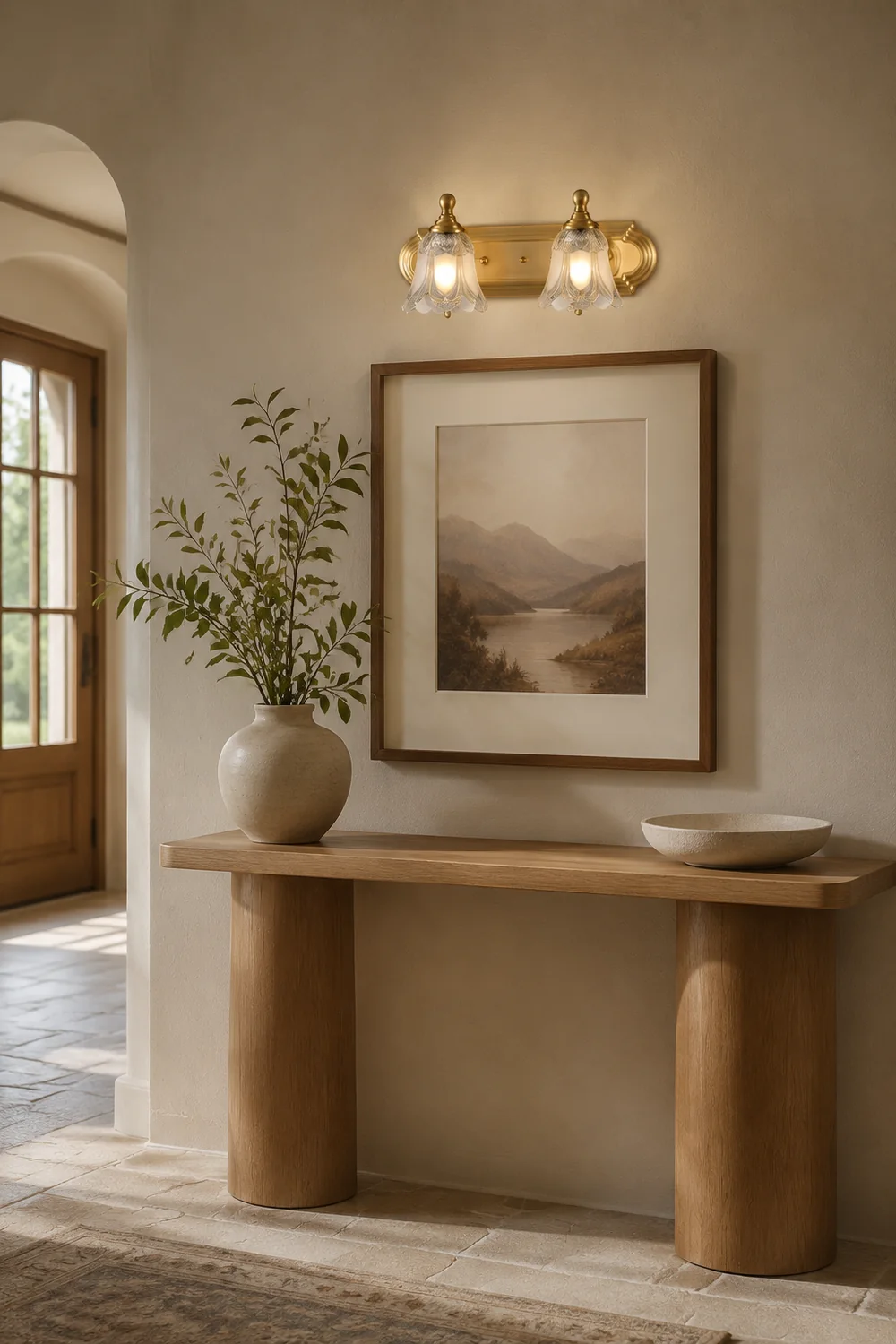 Félicie Spiegel Front Bell Shade Vanity Wandleuchte - Lumpaz