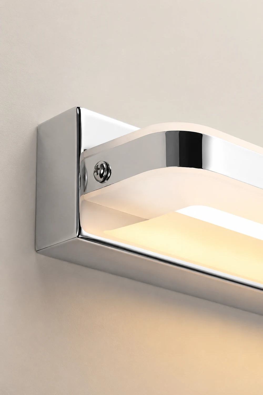Leigh Spiegelfront Waschtisch-Wandleuchte, Metall, L40/50/60/70CM - Lumpaz