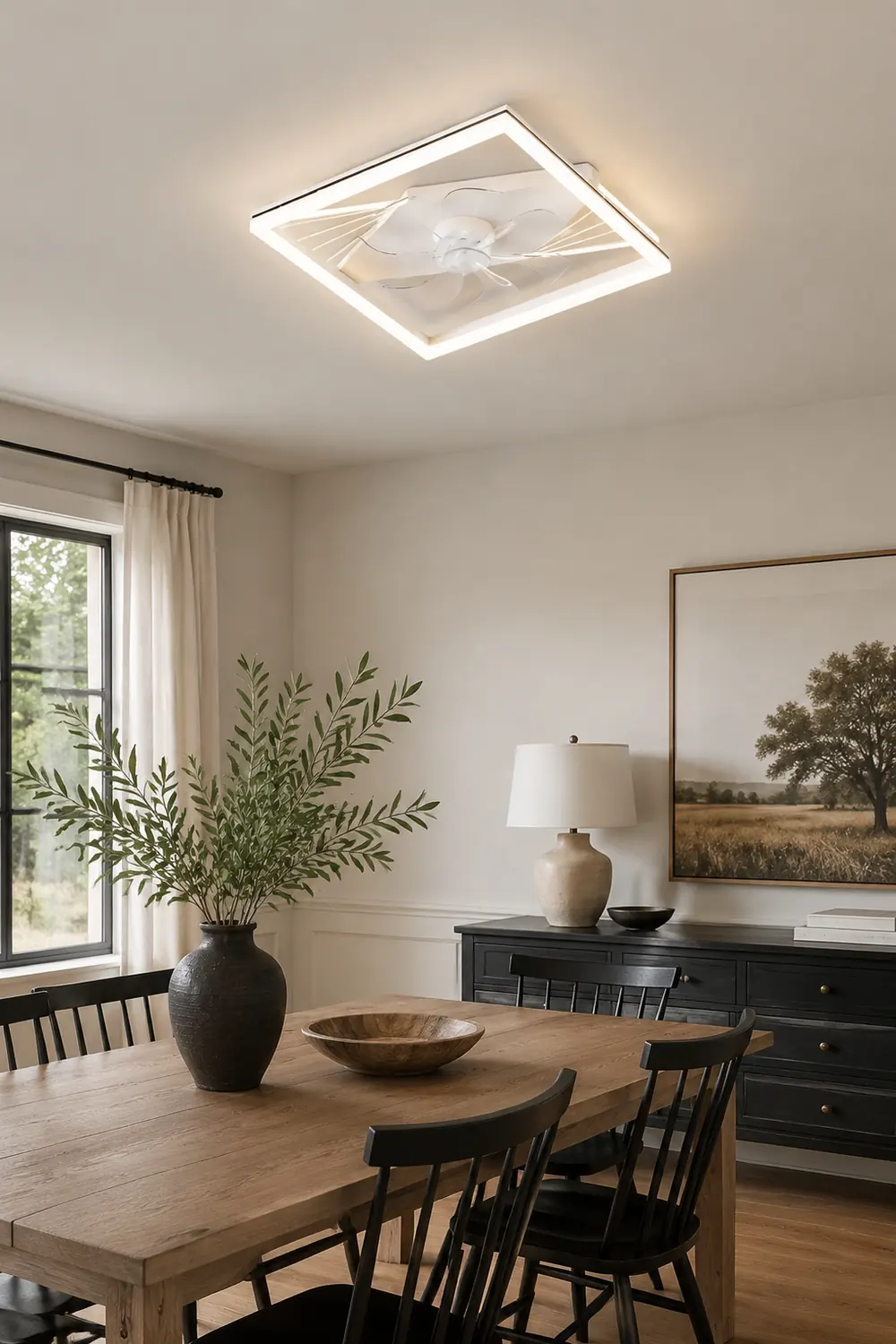 Kirsten Deckenventilator mit Beleuchtung 3/7-Blatt, 8 Stile, ∅50CM/60CM - Lumpaz