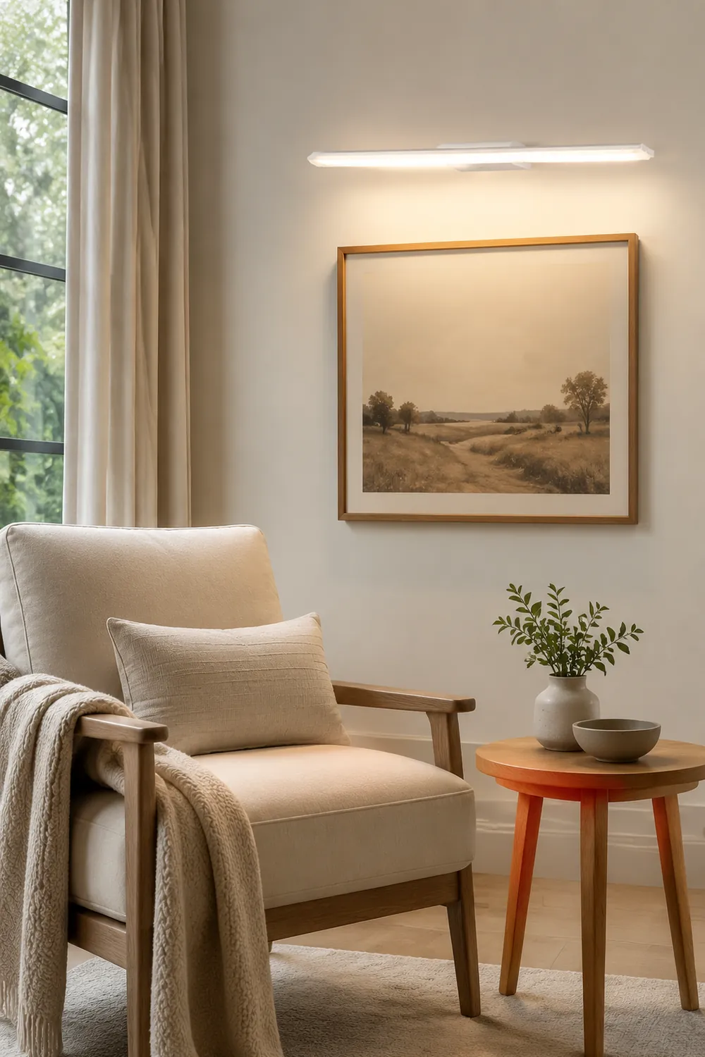 Leigh Spiegelfront Waschtisch-Wandleuchte, L 40/50/60/70CM - Lumpaz