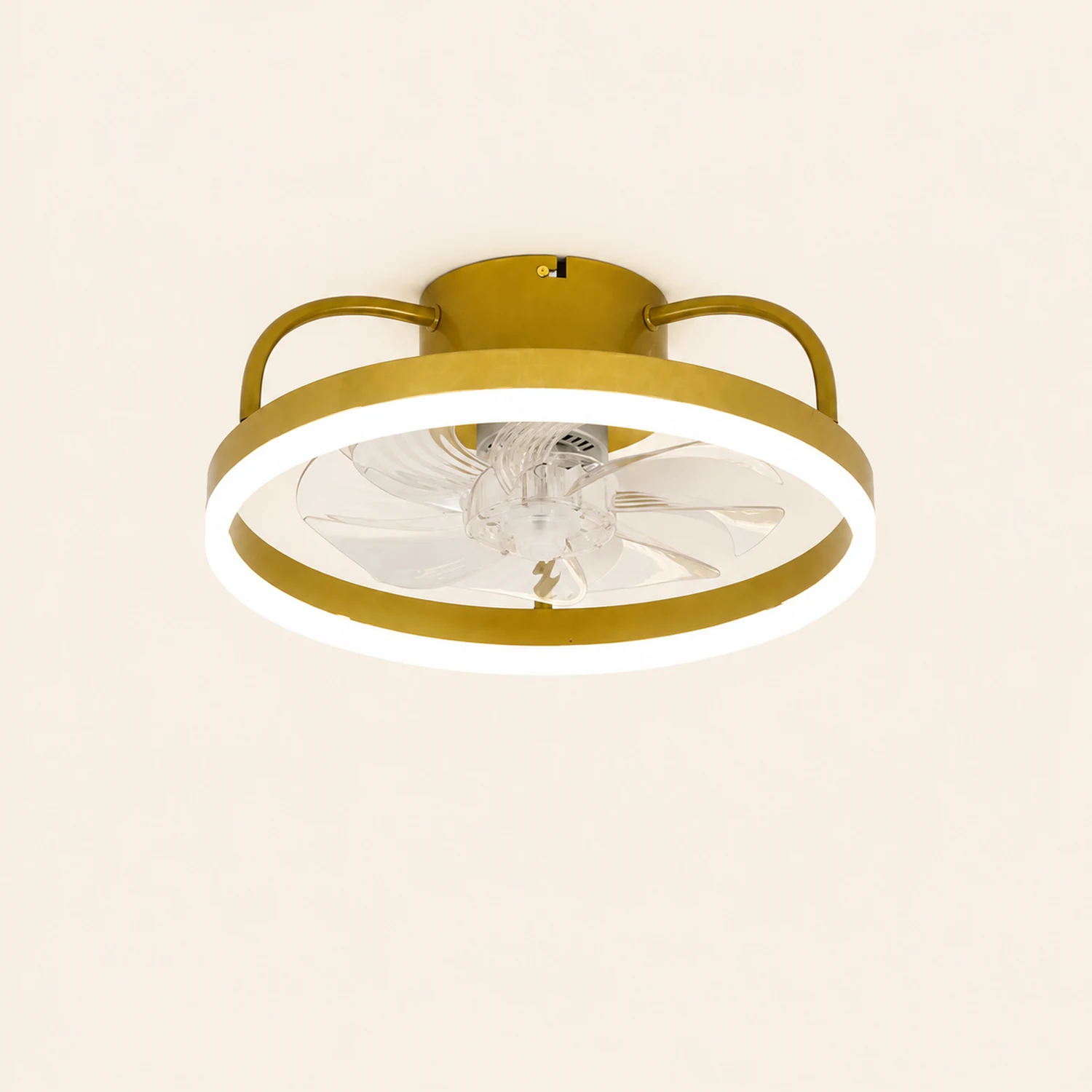 Alessio Deckenventilator mit Beleuchtung, 3 Farben, ∅40/50CM - Lumpaz
