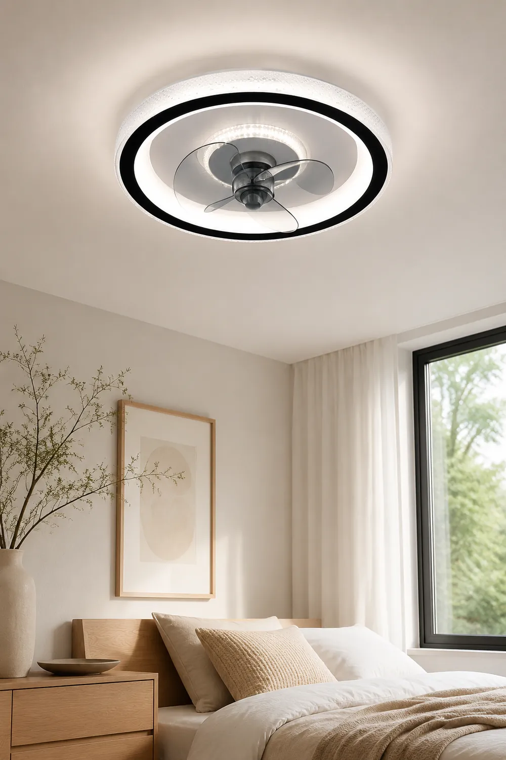 Kirsten Deckenventilator mit Beleuchtung 3-Blatt, ∅50CM - Lumpaz