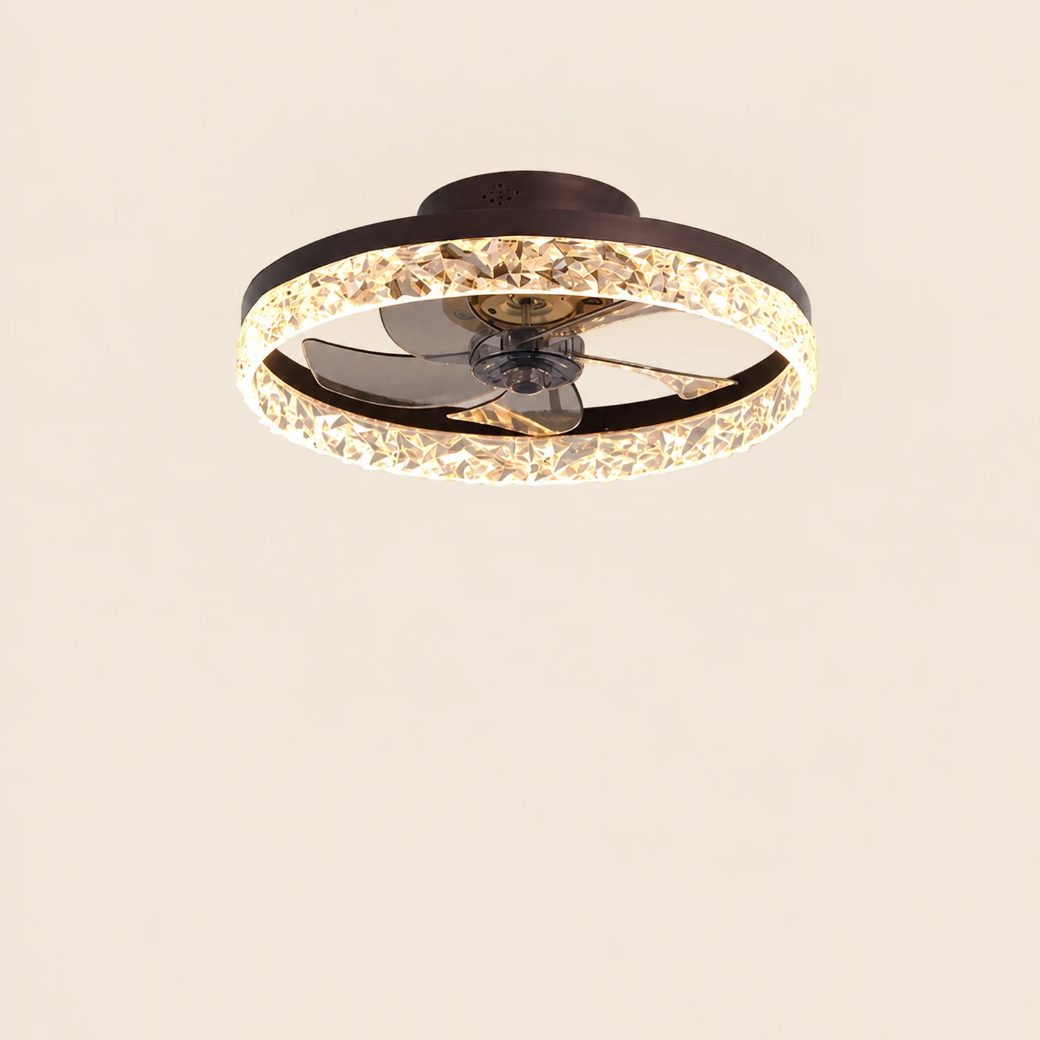 Kirsten Deckenventilator mit Beleuchtung, 4 Farben, ∅50CM - Lumpaz